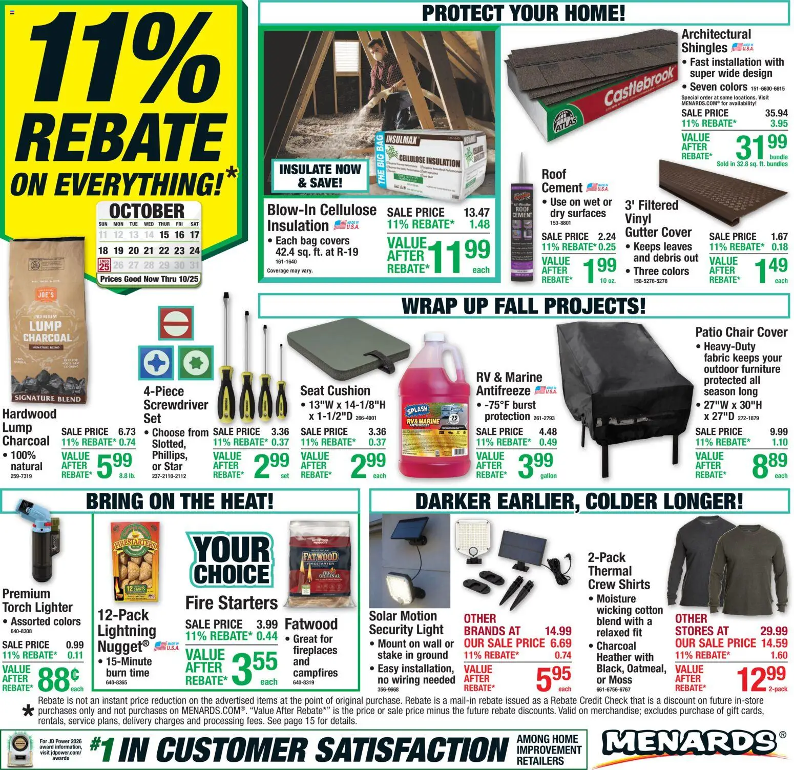 menards - Menards - Weekly Ad - 10/14 - 10/25 2026 - page: 1