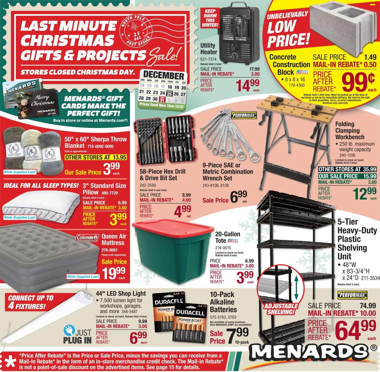 menards - Menards Weekly Ad - 12/17 - 12/31 2025