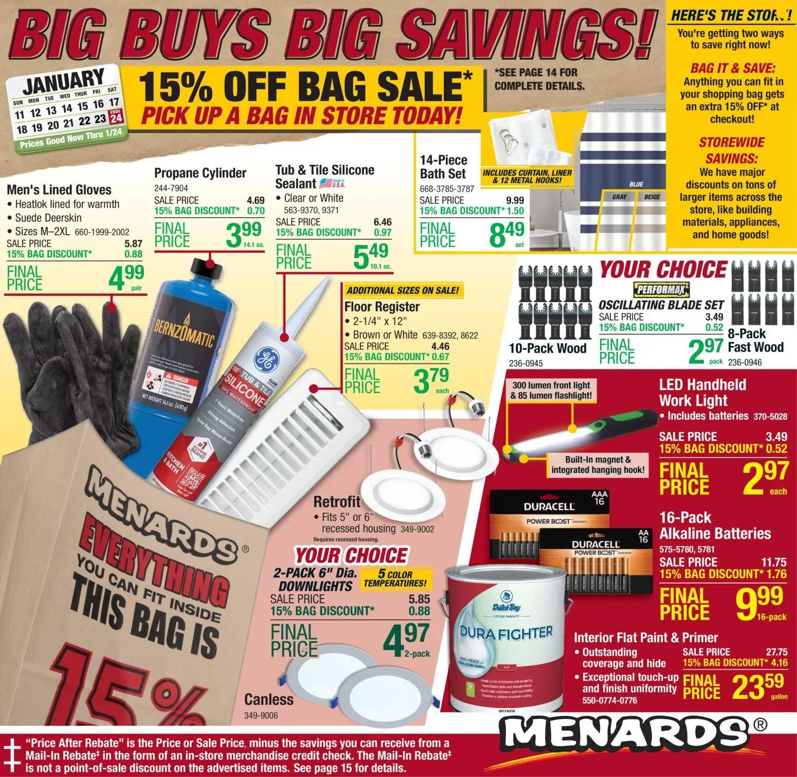 menards - Menards Ad - 01/11 - 01/24 2026