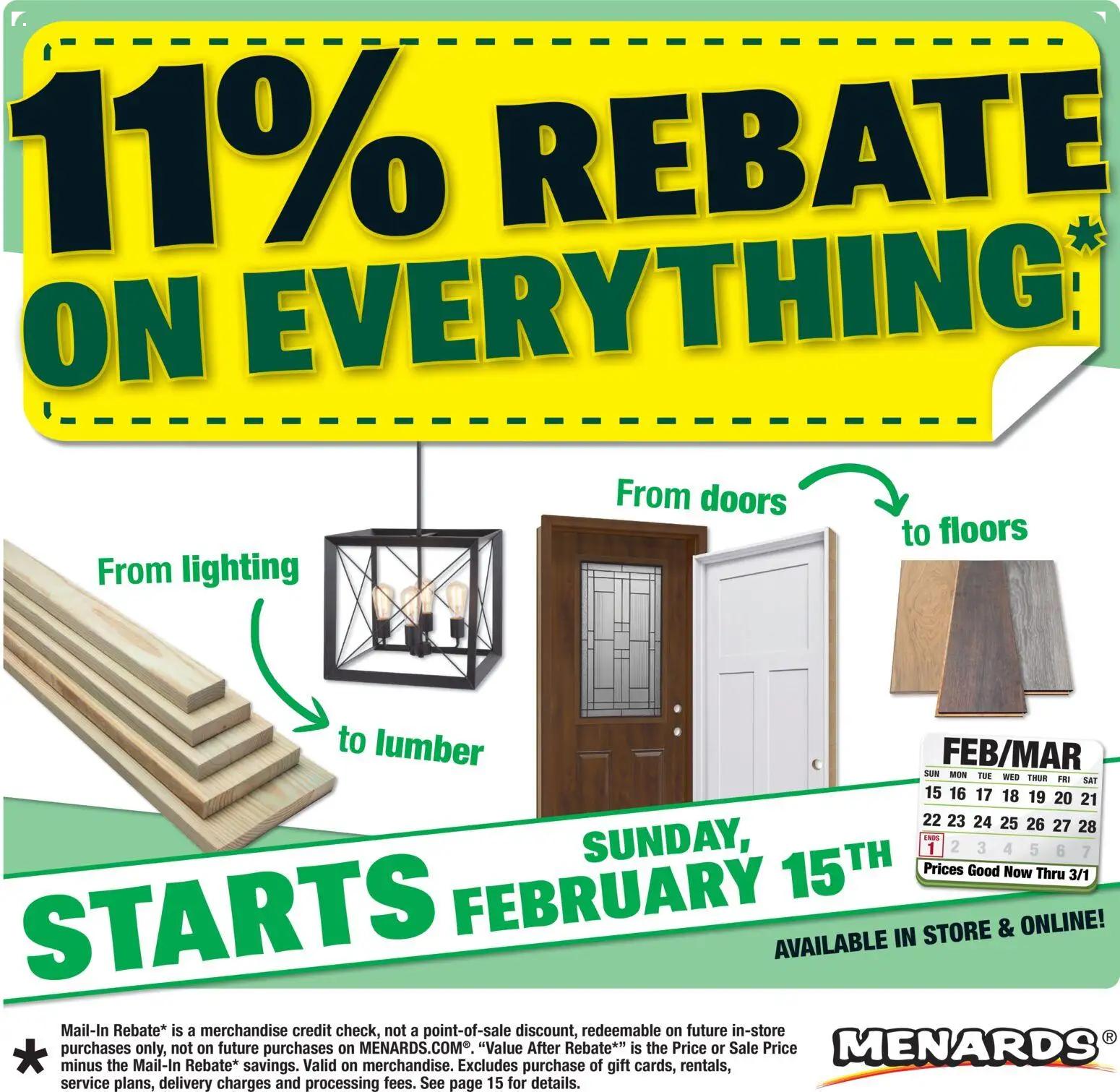 menards - Menards Weekly Ad - 02/15 - 03/01 2026