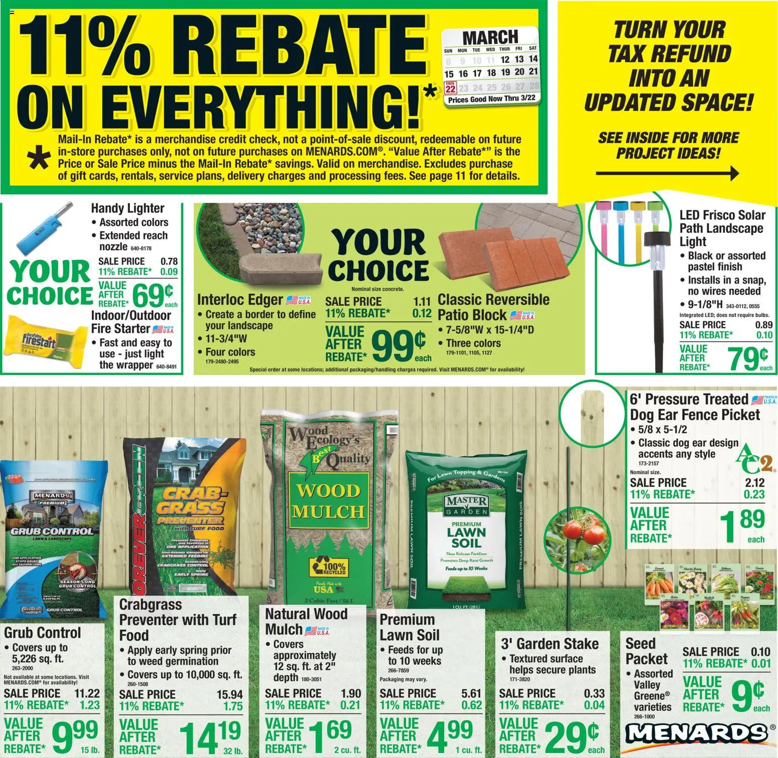 menards - Menards Ad - 03/11 - 03/22 2026 - page: 1
