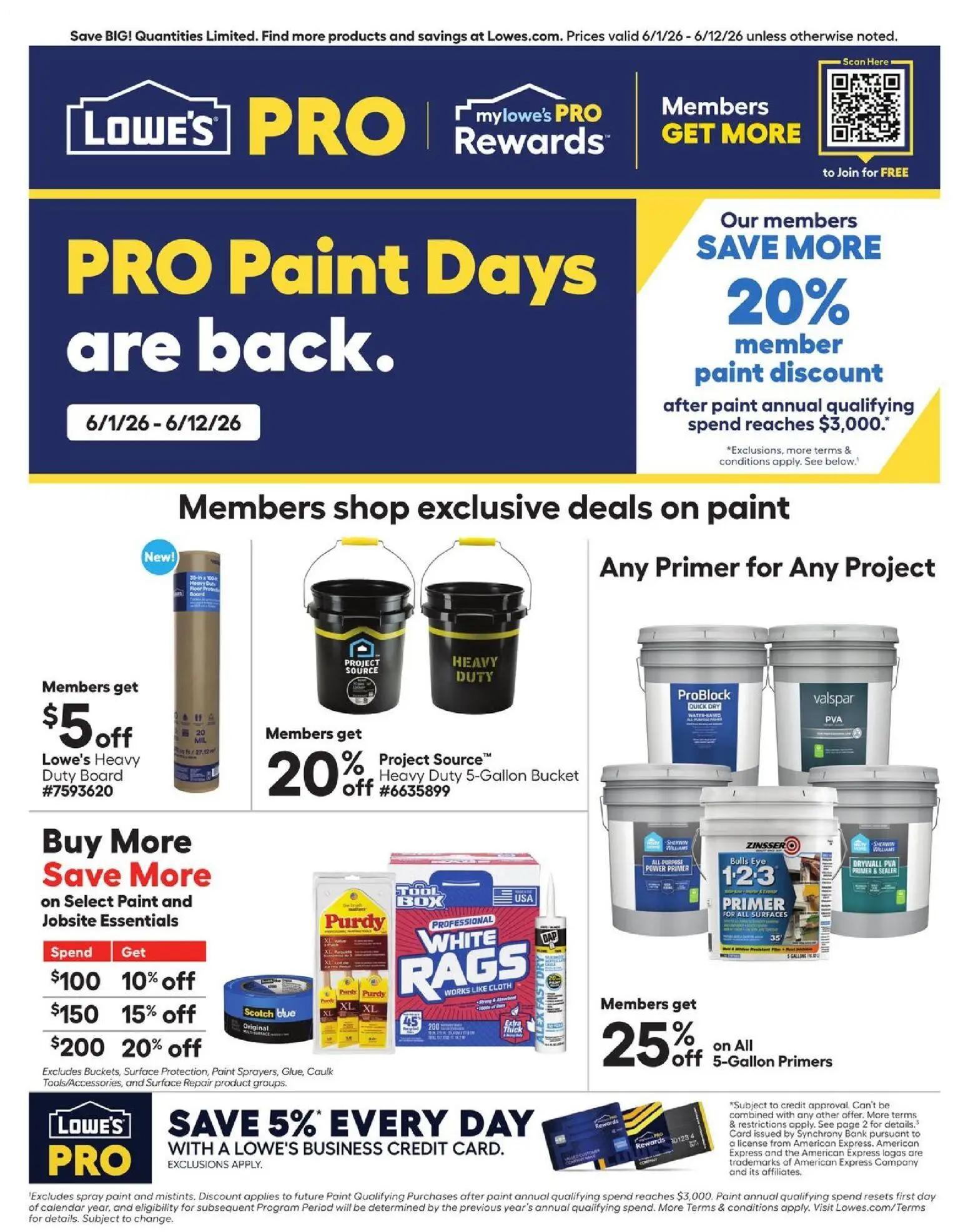 lowes - Lowe's Ad - 06/01 - 06/12 2026 - page: 1