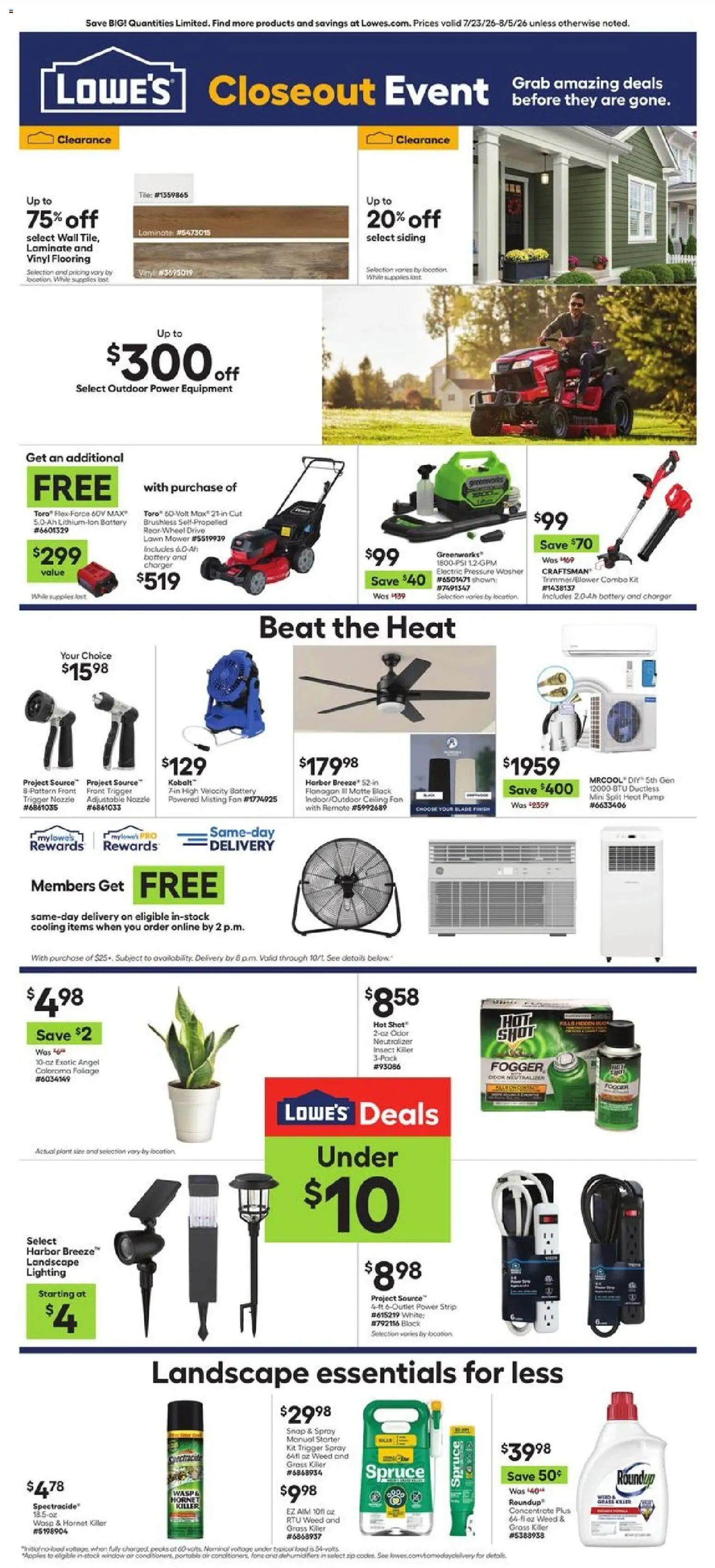 lowes - Lowe's Weekly Ad - 07/23 - 08/05 2026
