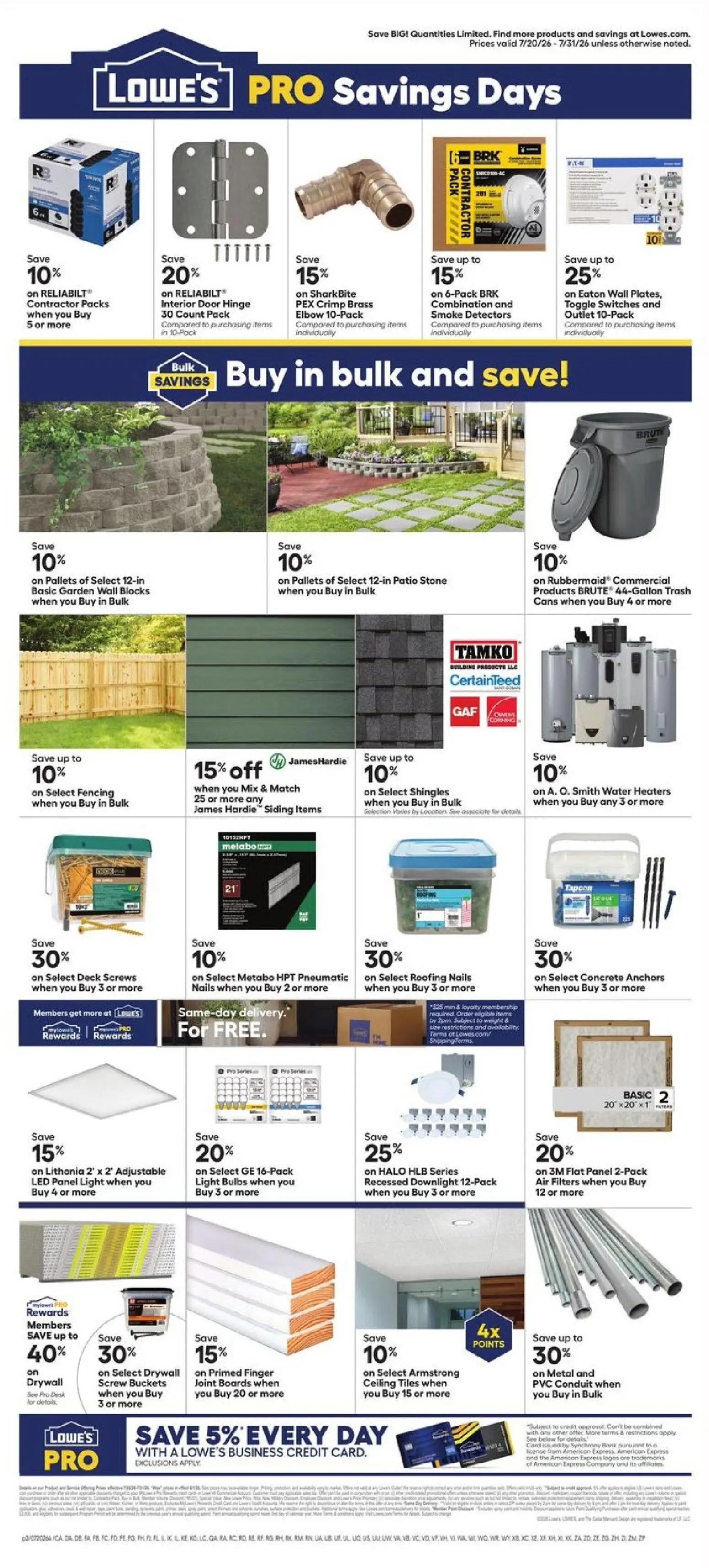 lowes - Lowe's Ad - 07/20 - 07/31 2026 - page: 2