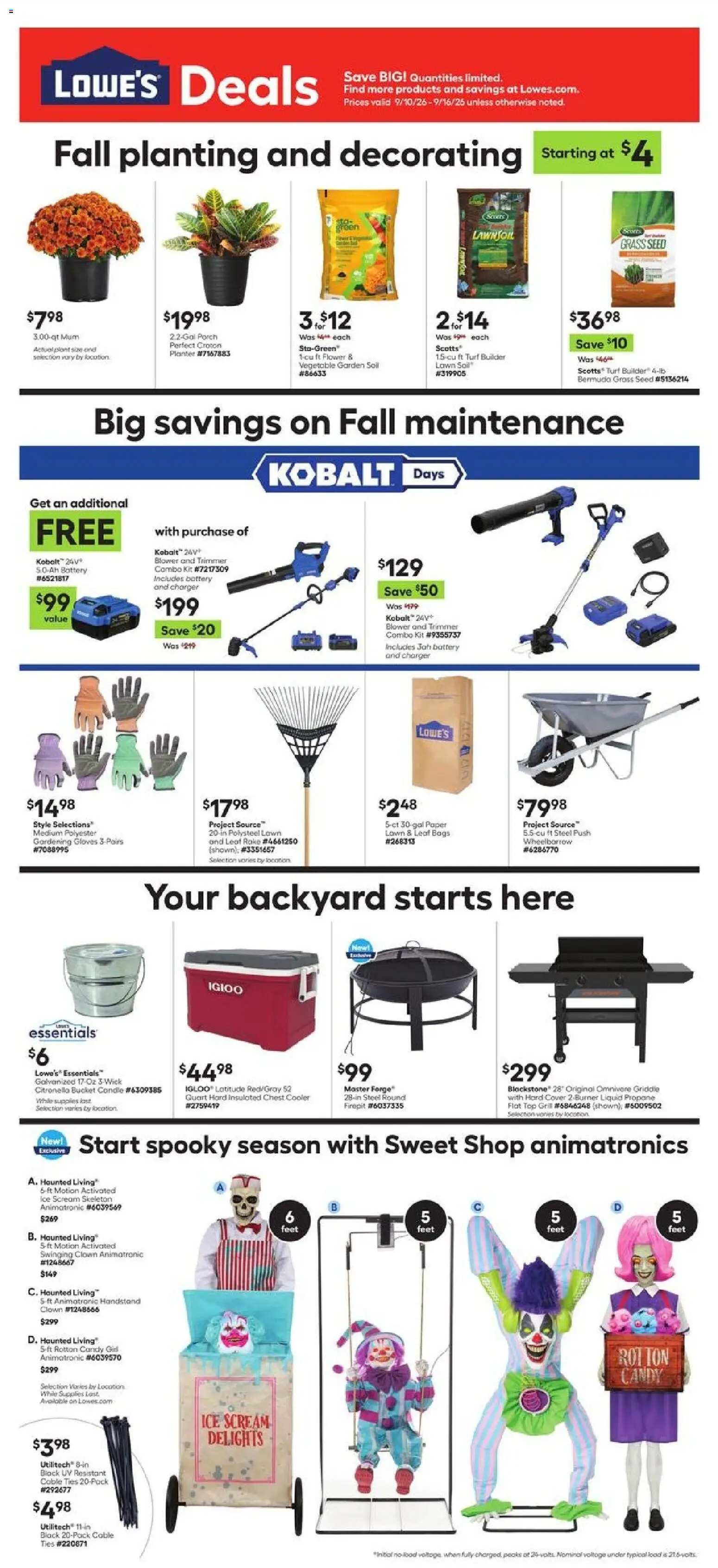 lowes - Lowe's Weekly Ad - 09/10 - 09/16 2026