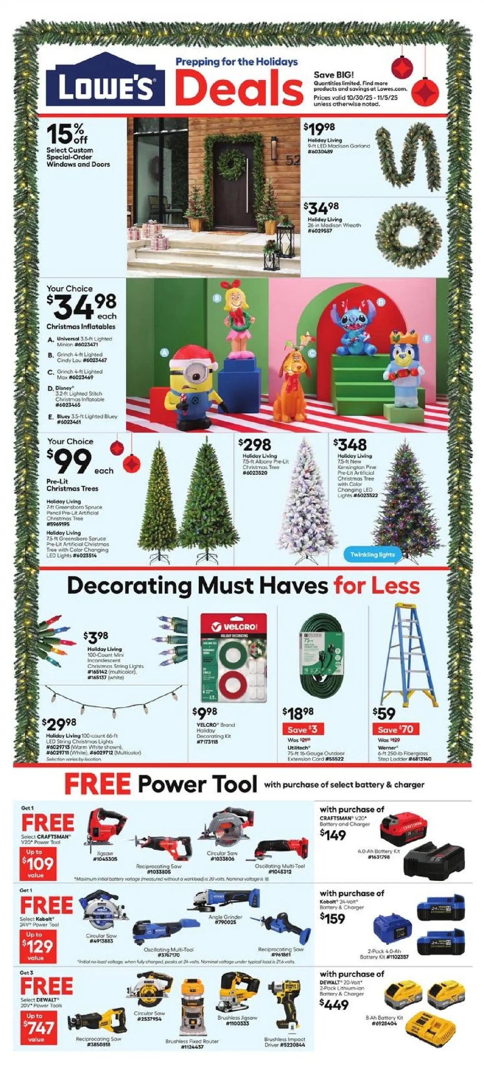 lowes - Lowe's Weekly Ad - FL - 10/30 - 11/05 2025