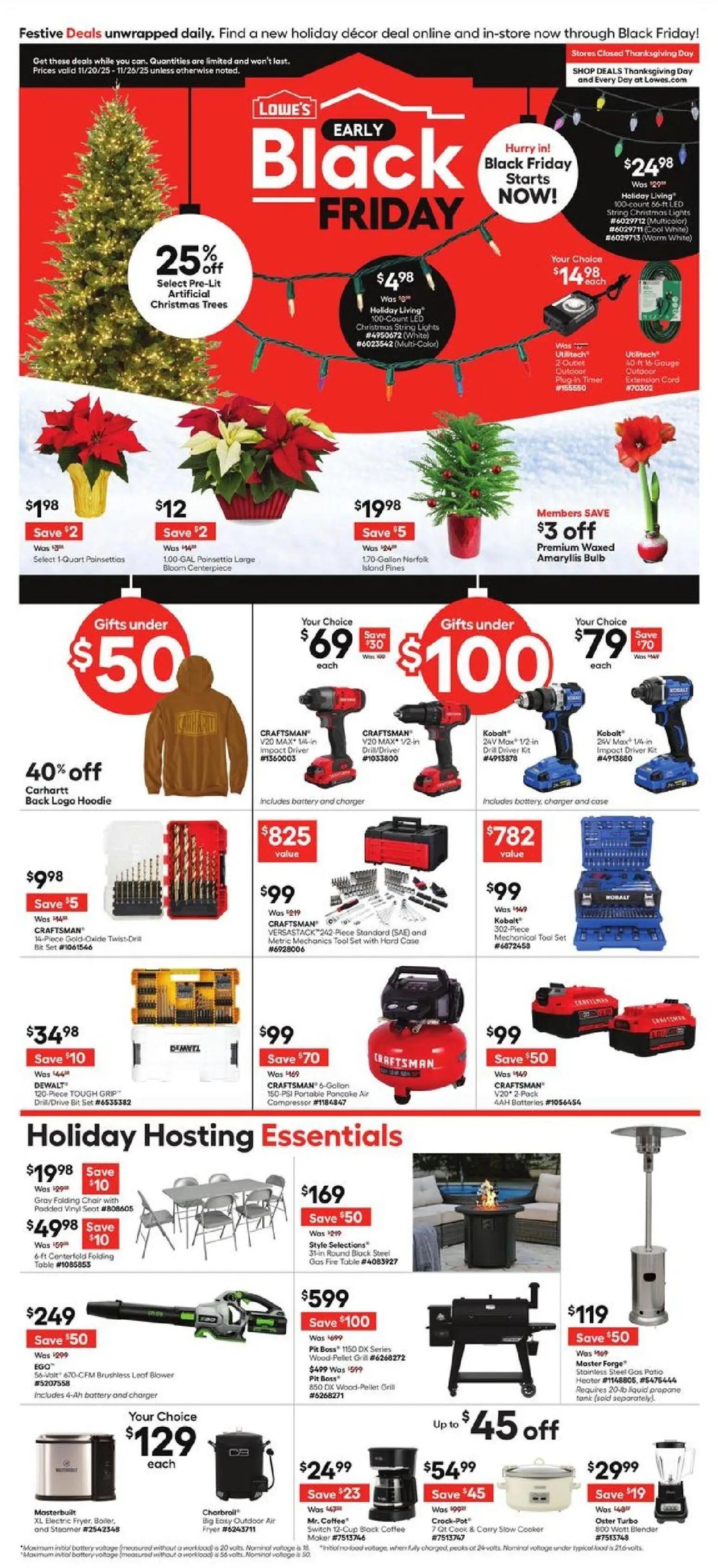 lowes - Weekly ads Lowe's BLACK FRIDAY from 11/20/2025