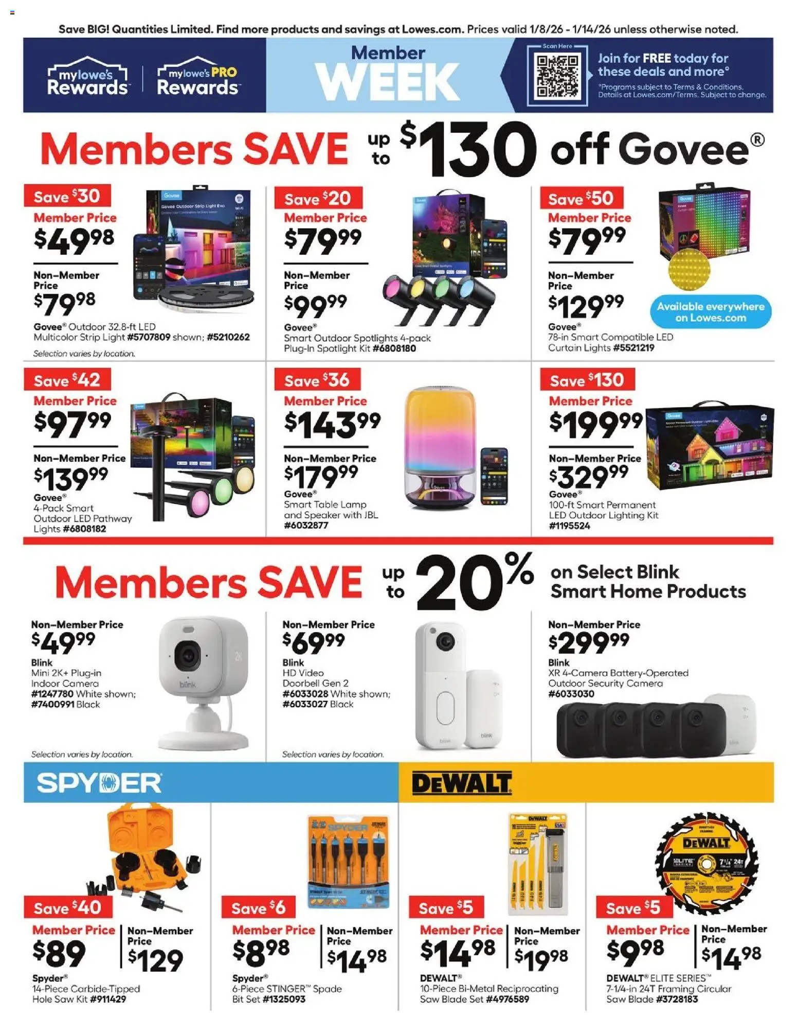 lowes - Lowe's Weekly Ad - 01/08 - 01/14 2026