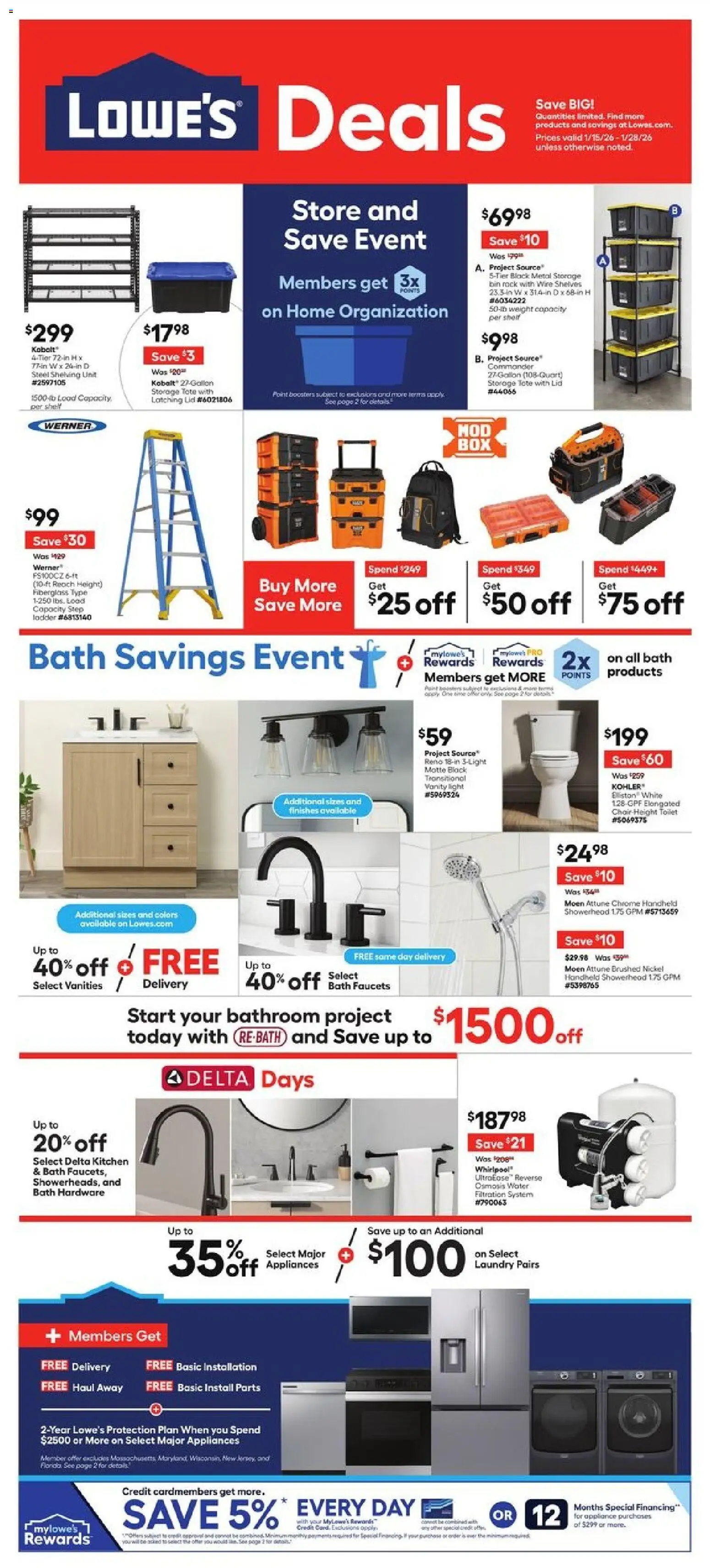 lowes - Lowe's Weekly Ad - 01/15 - 01/28 2026