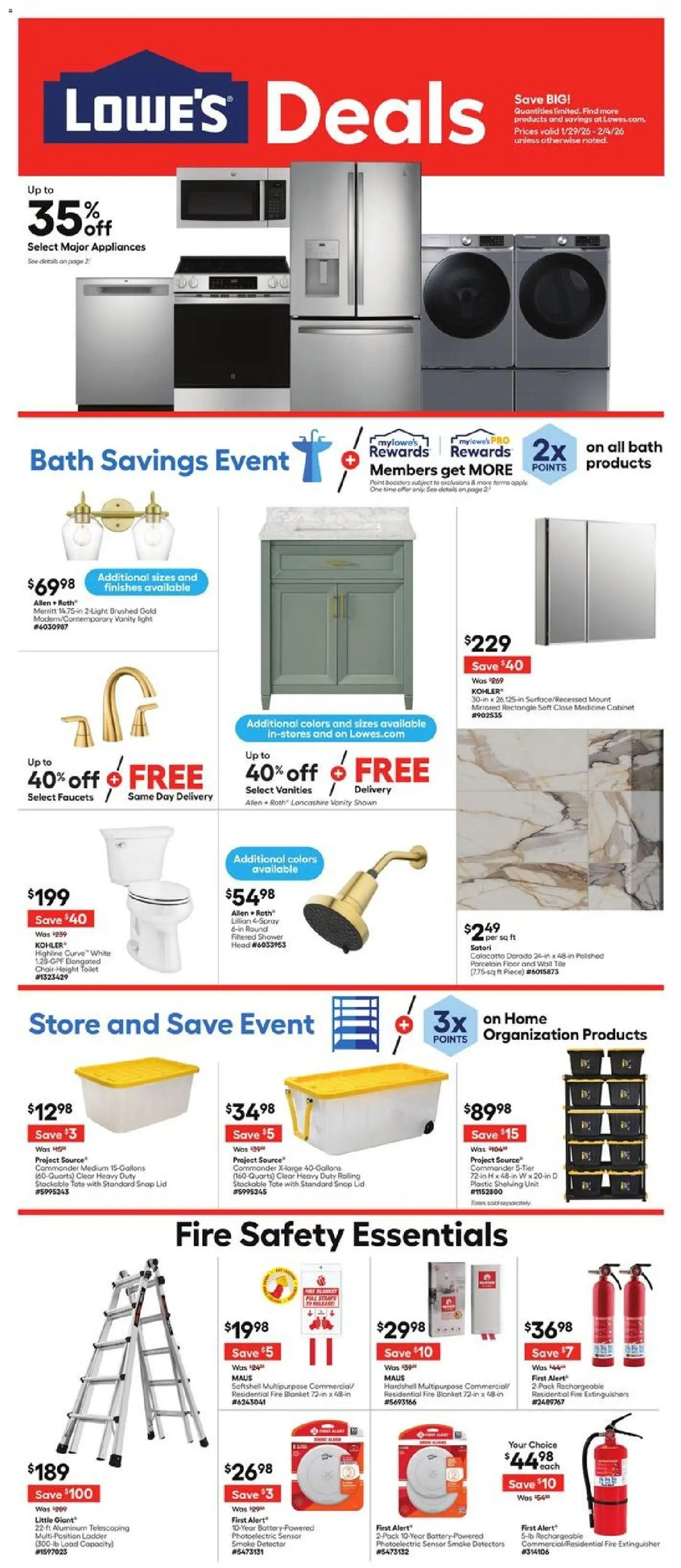 lowes - Lowe's Weekly Ad - 01/29 - 02/04 2026 - page: 1