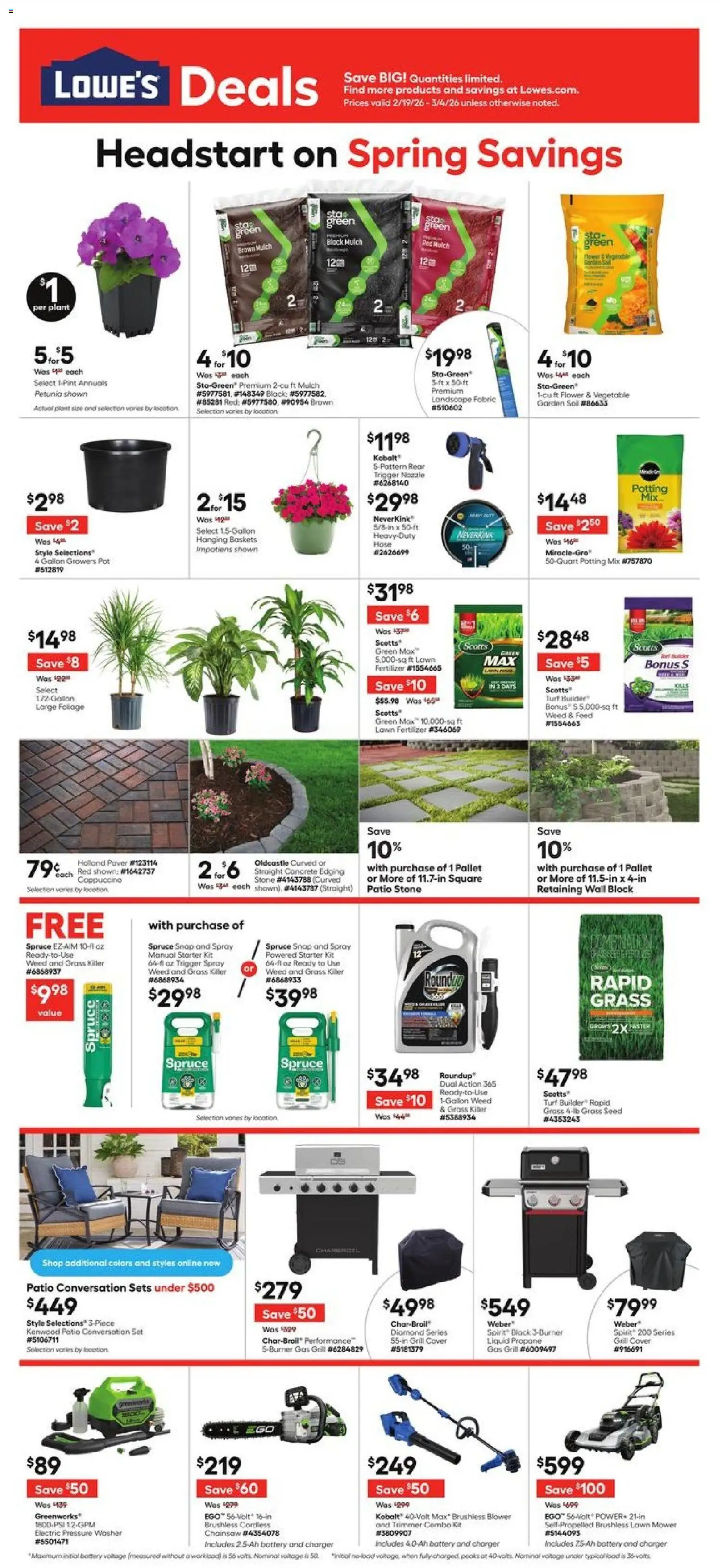 lowes - Lowe's Weekly Ad - 02/19 - 03/04 2026