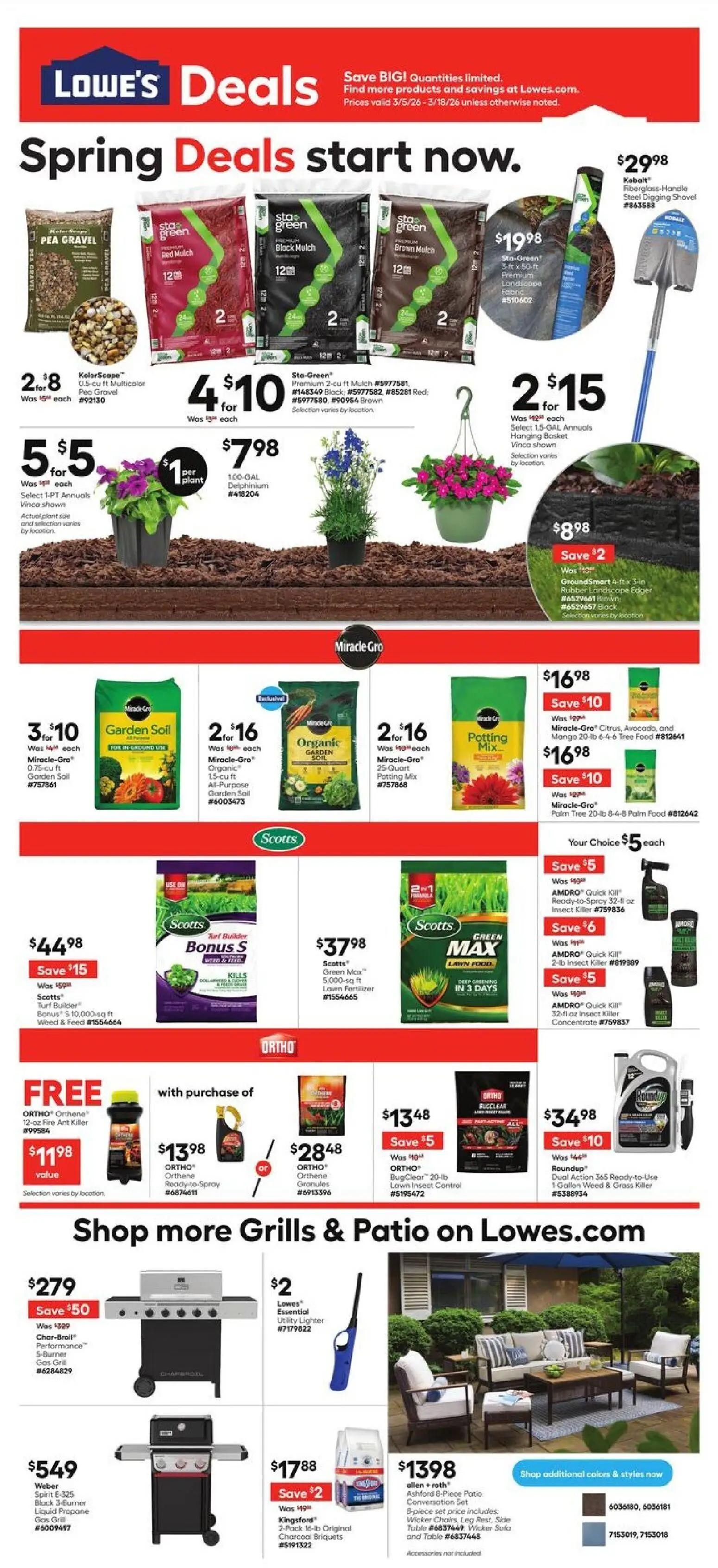 lowes - Lowe's Weekly Ad - 03/05 - 03/18 2026
