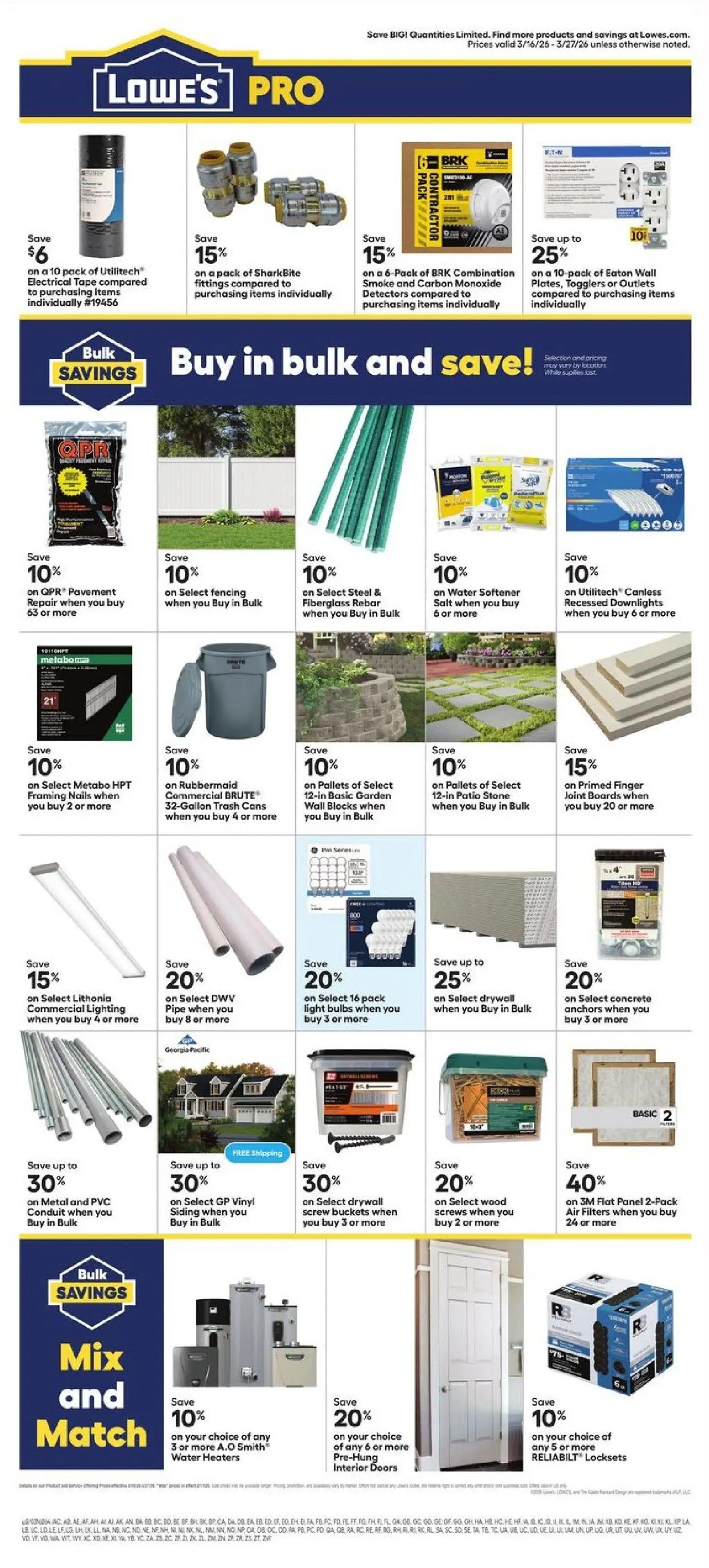 lowes - Lowe's Ad - 03/16 - 03/27 2026 - page: 2