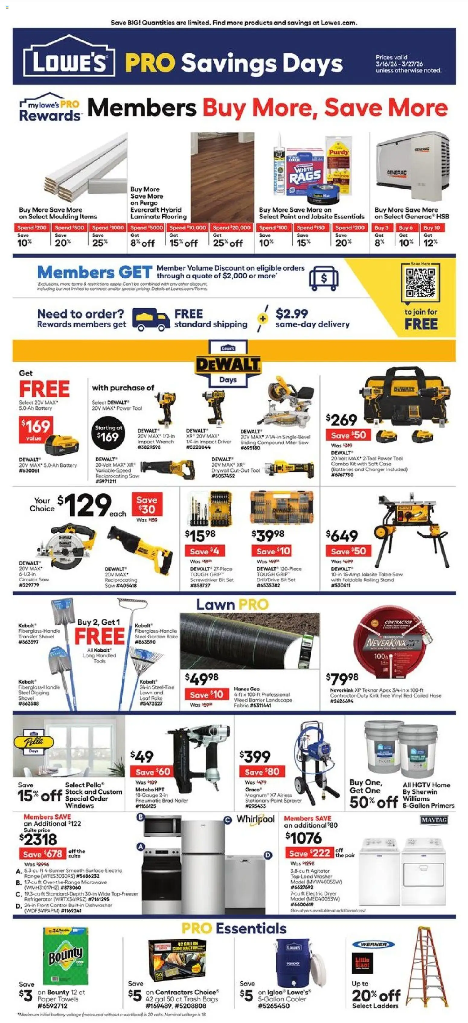 lowes - Lowe's Ad - 03/16 - 03/27 2026 - page: 1