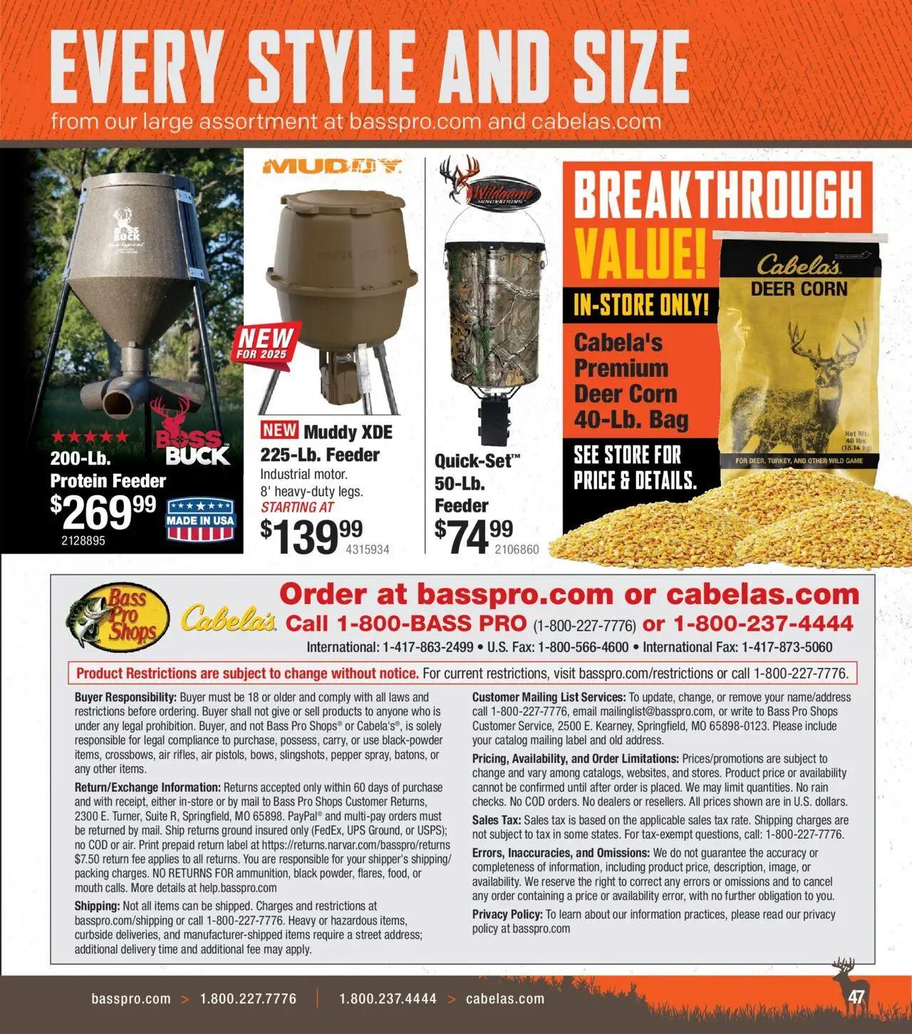 cabelas - Cabela's Deer Hunting 25 - from Wednesday 10/01 2025 - page: 47