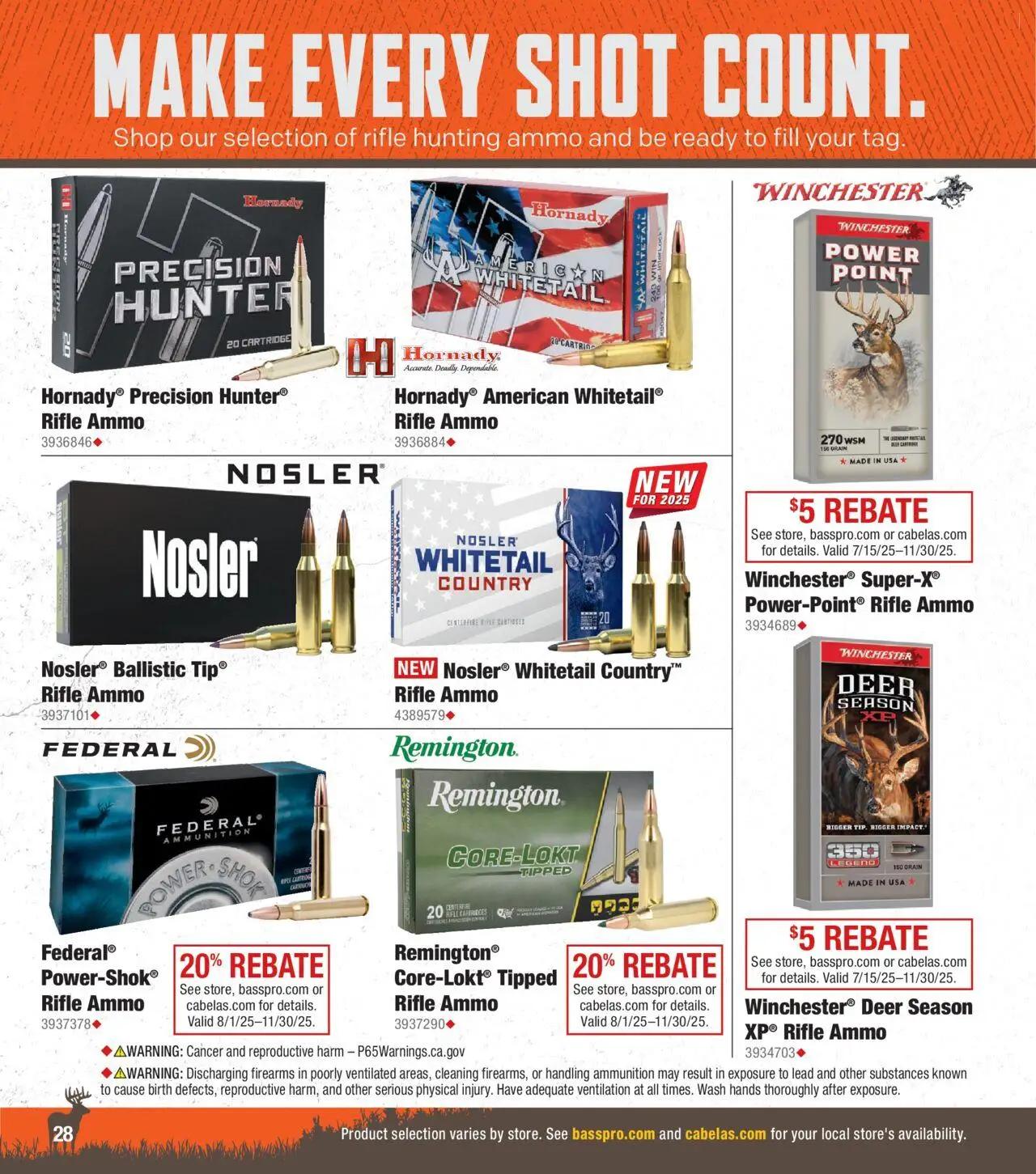 cabelas - Cabela's Deer Hunting 25 - from Wednesday 10/01 2025 - page: 28
