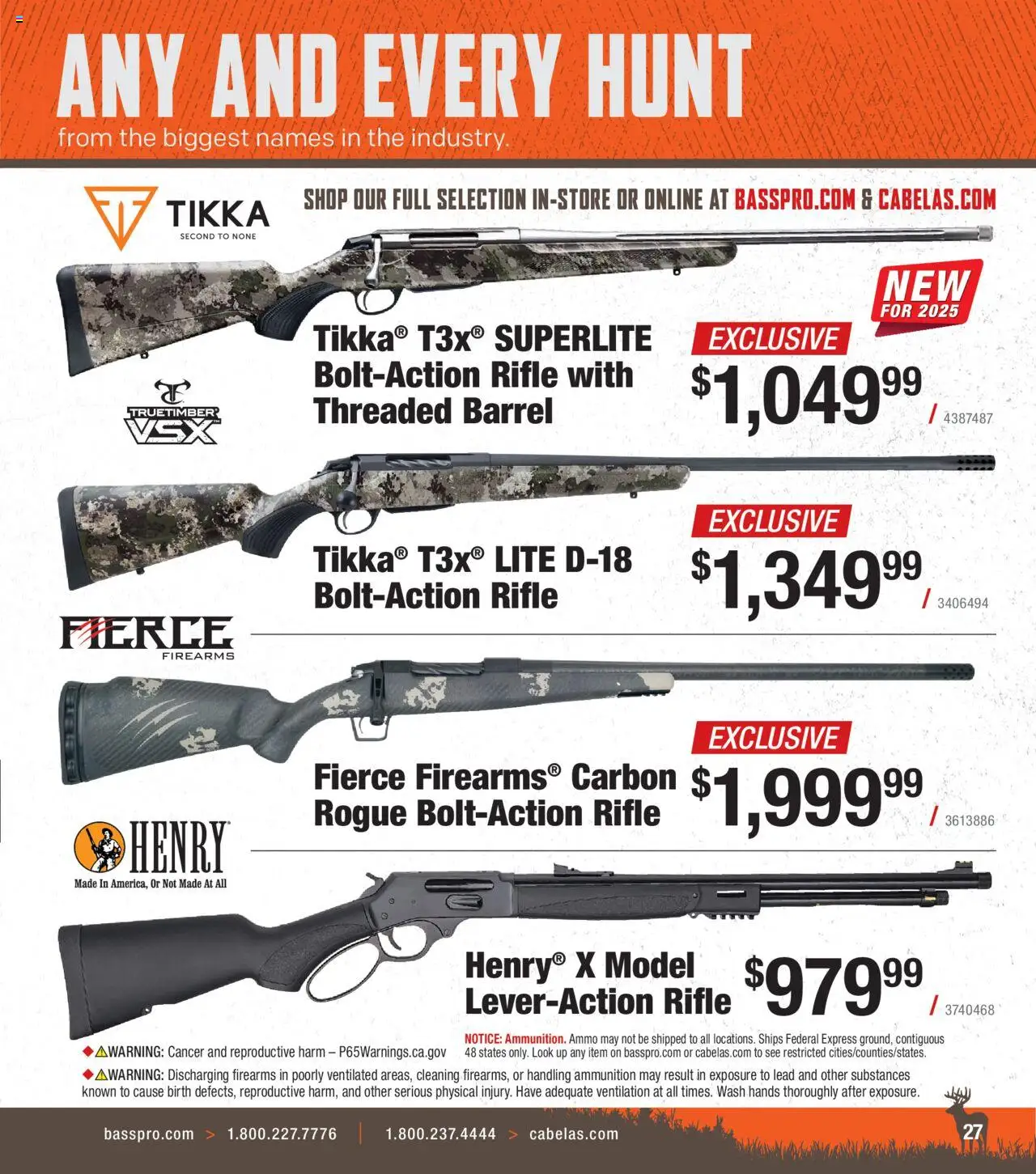 cabelas - Cabela's Deer Hunting 25 - from Wednesday 10/01 2025 - page: 27