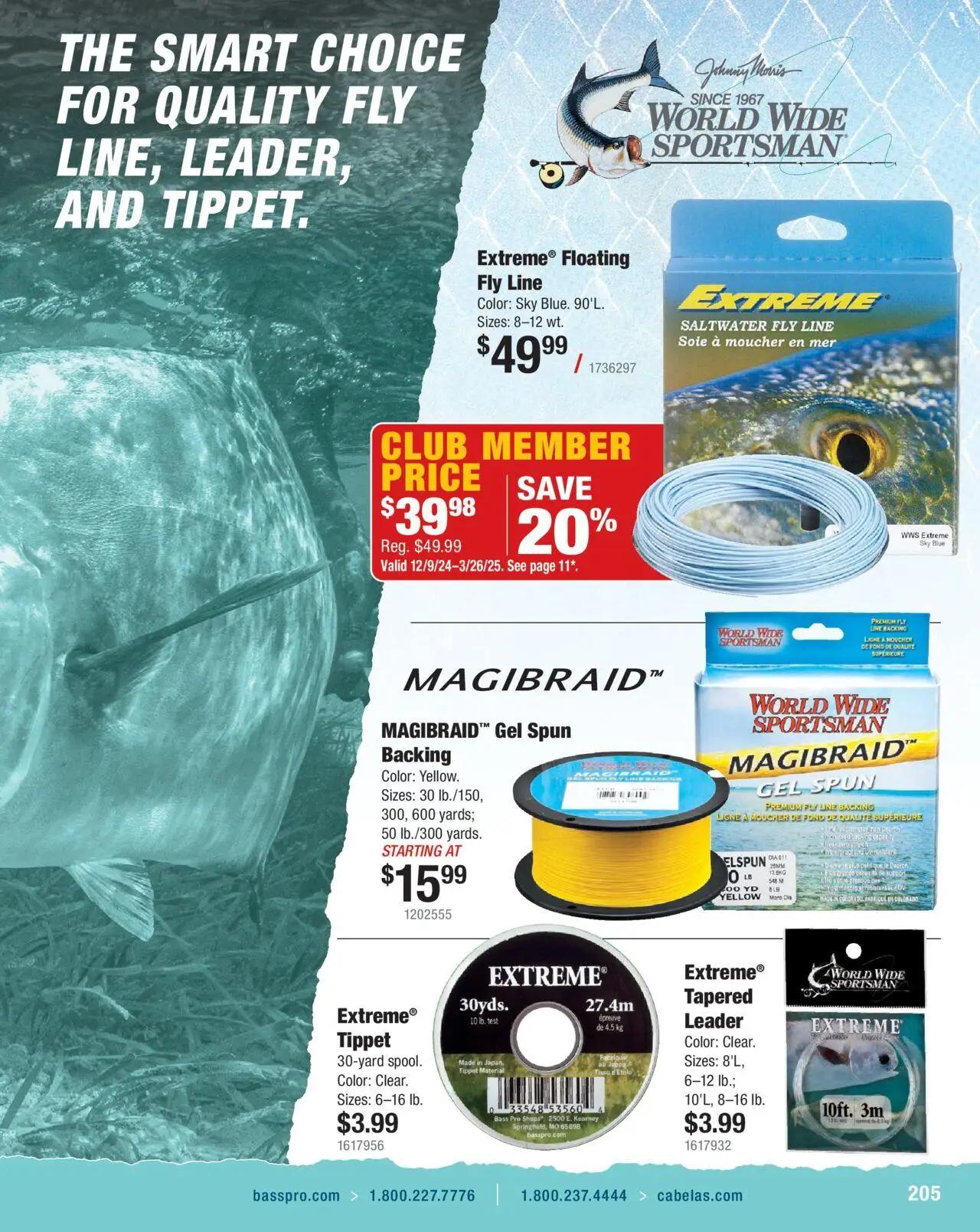 cabelas - Cabela's Saltwater Specialist 25 - from Wednesday 01/01 2025 - page: 205