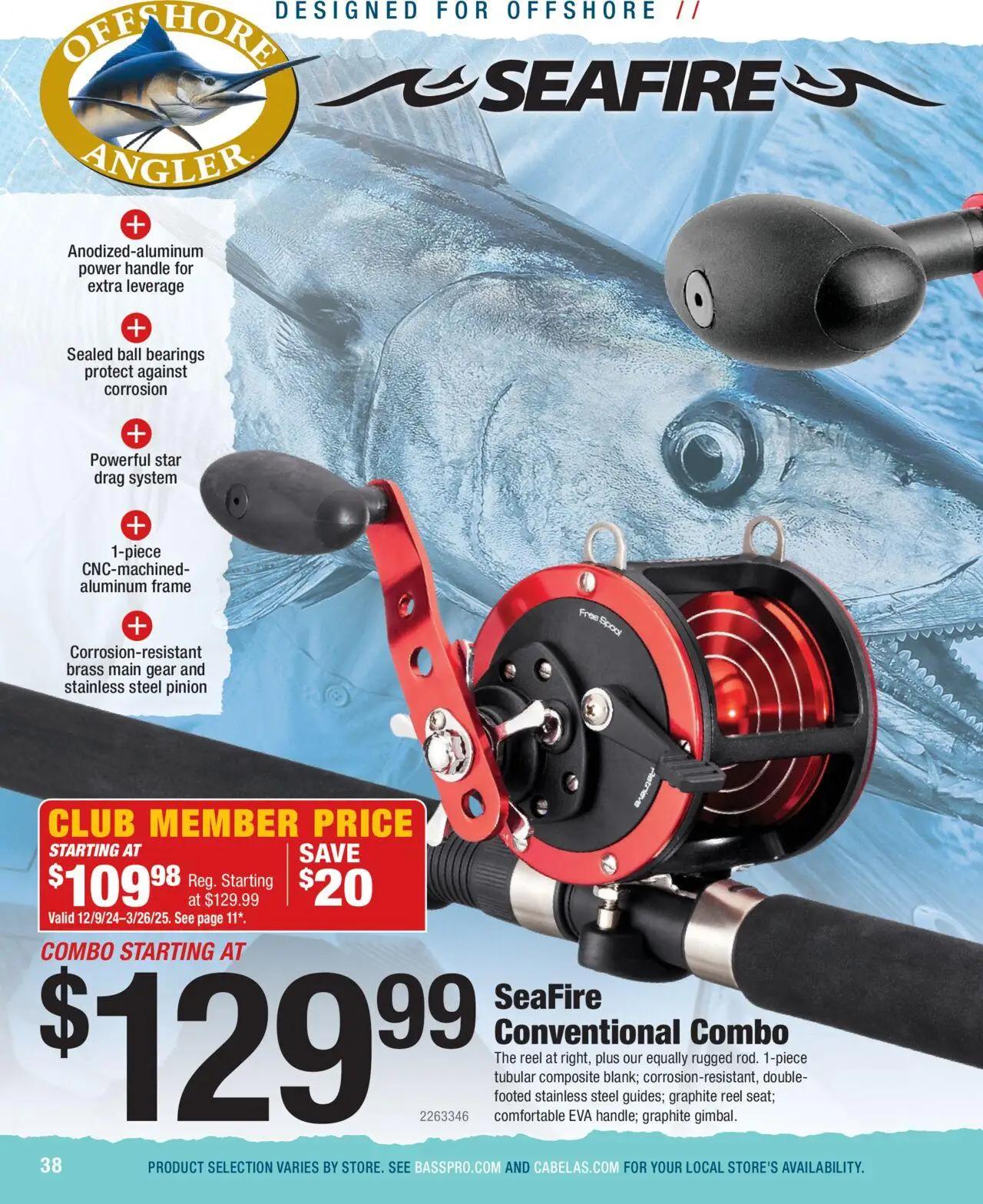 cabelas - Cabela's Saltwater Specialist 25 - from Wednesday 01/01 2025 - page: 38
