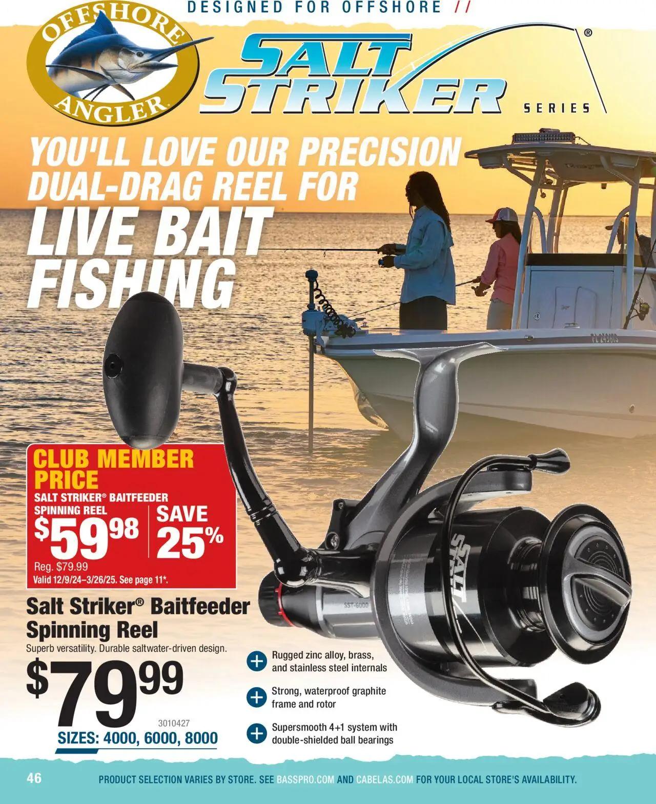 cabelas - Cabela's Saltwater Specialist 25 - from Wednesday 01/01 2025 - page: 46
