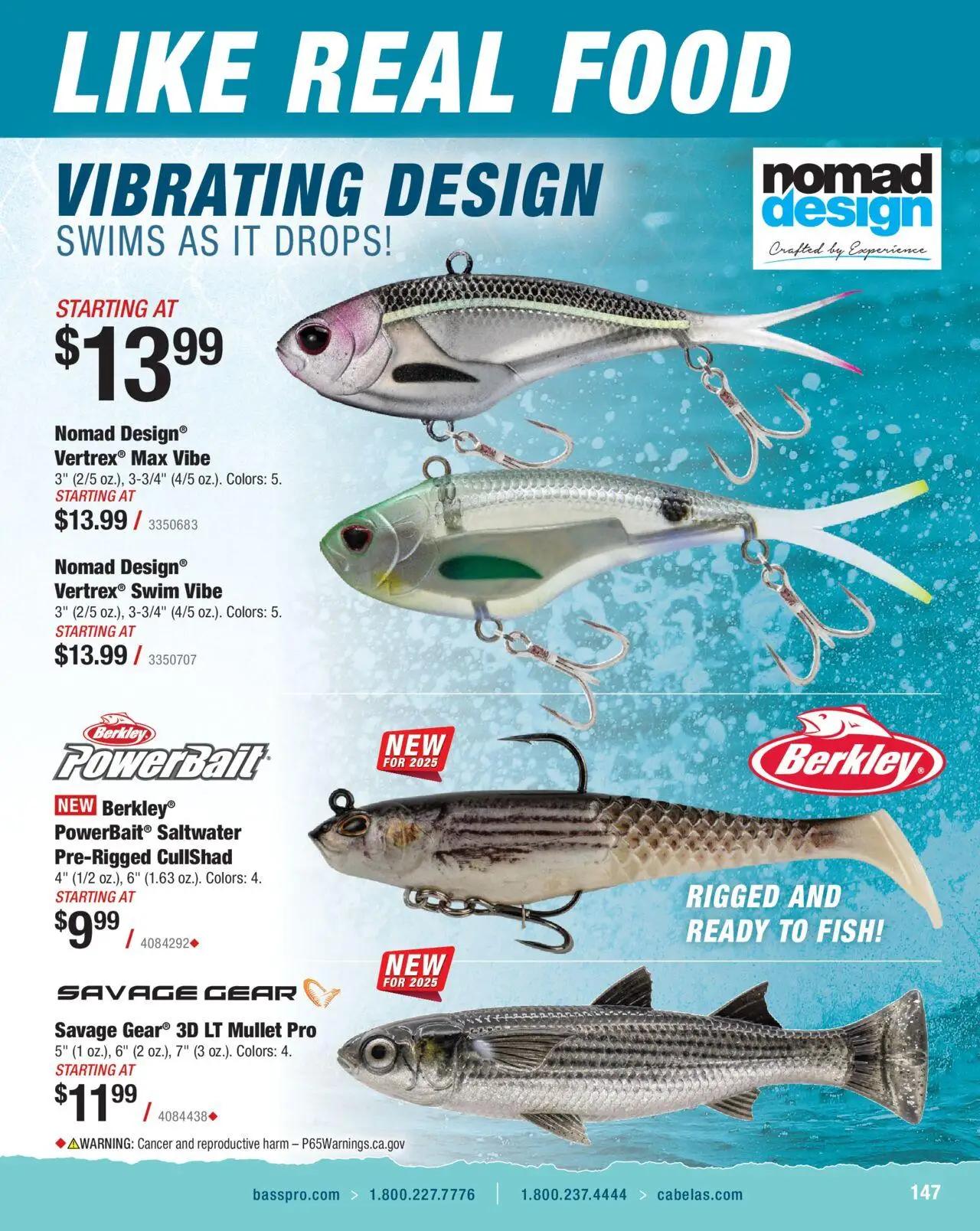 cabelas - Cabela's Saltwater Specialist 25 - from Wednesday 01/01 2025 - page: 147