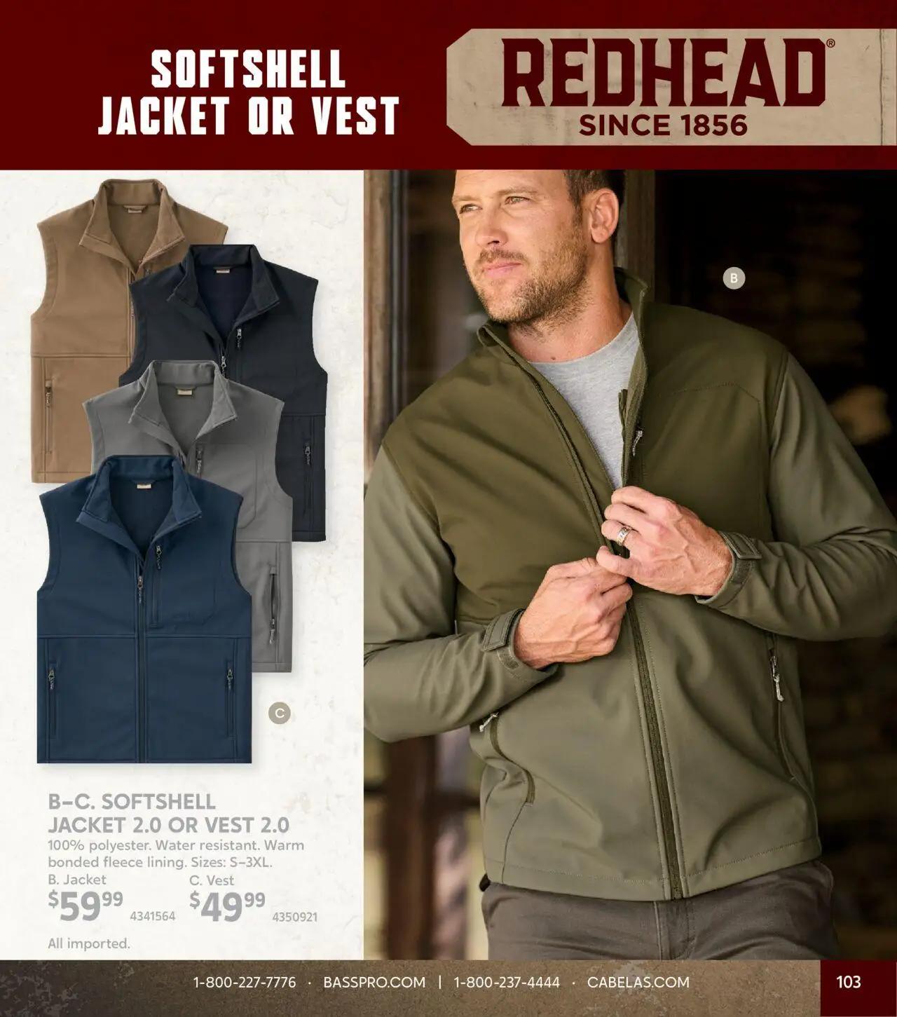 cabelas - Cabela's Fall Clothing 25 - from Wednesday 10/01 2025 - page: 103