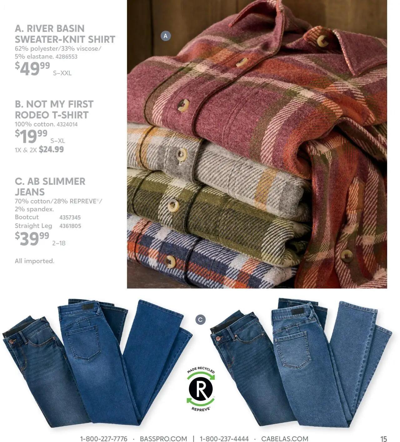 cabelas - Cabela's Fall Clothing 25 - from Wednesday 10/01 2025 - page: 15