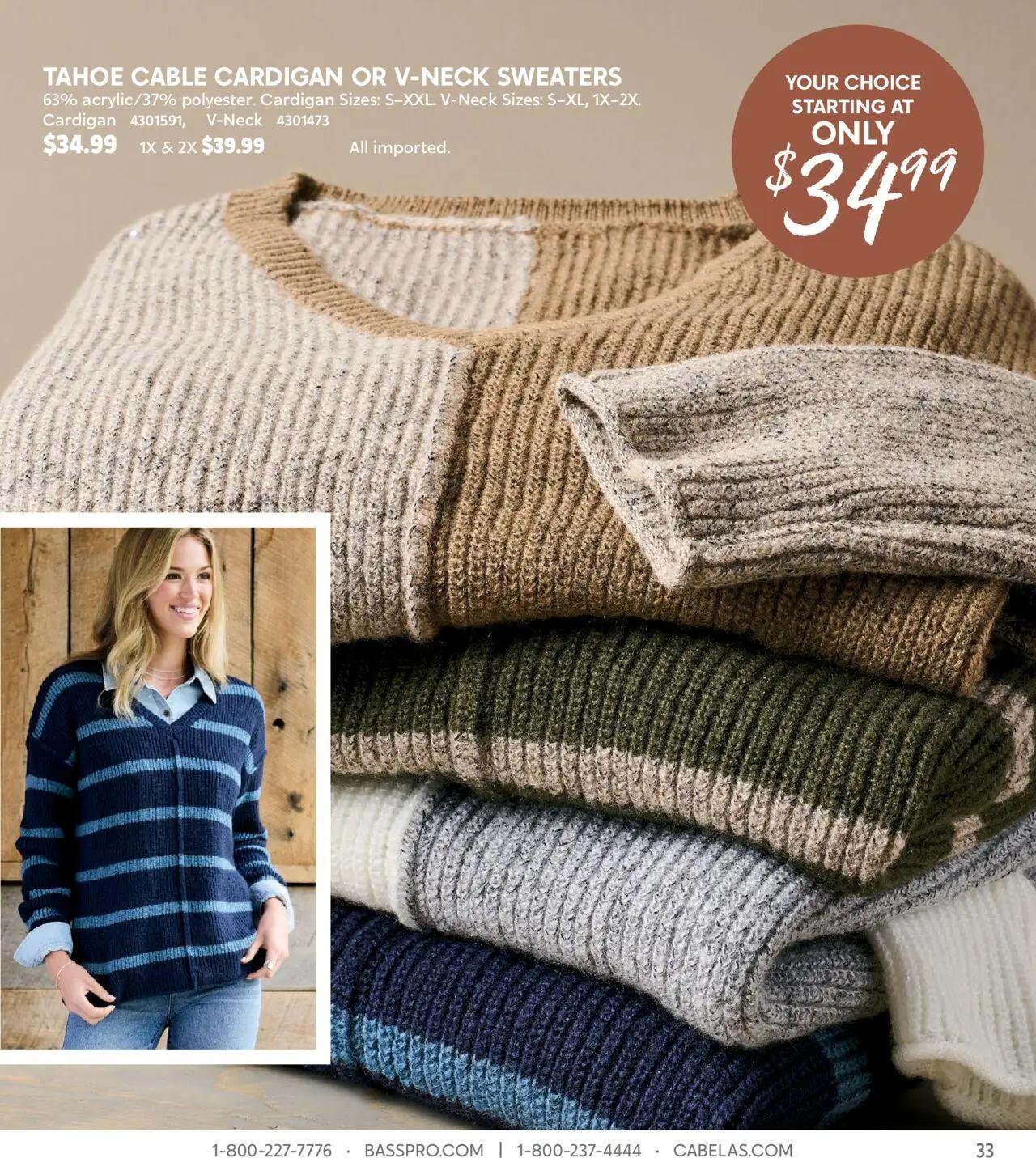 cabelas - Cabela's Fall Clothing 25 - from Wednesday 10/01 2025 - page: 33