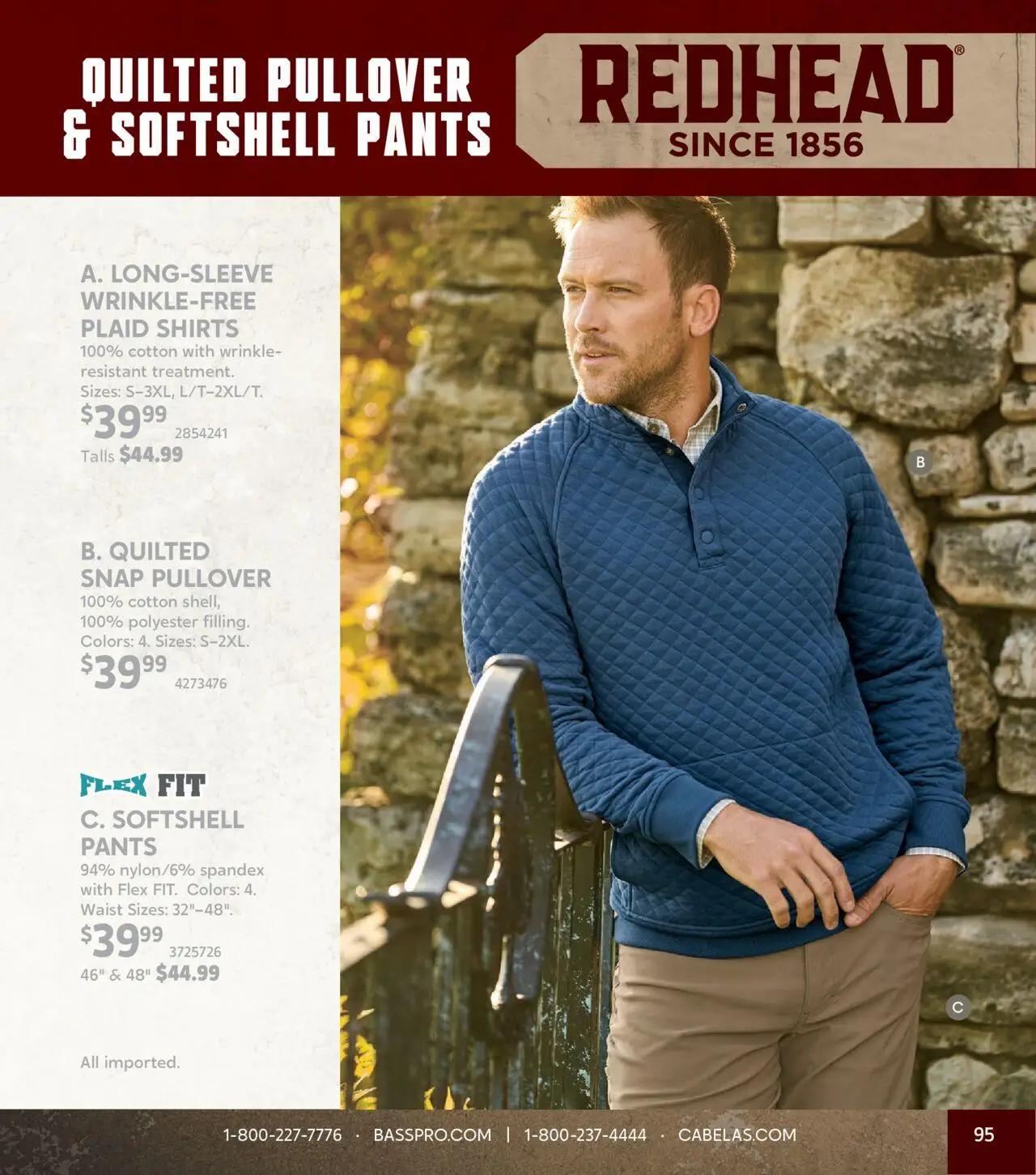 cabelas - Cabela's Fall Clothing 25 - from Wednesday 10/01 2025 - page: 95