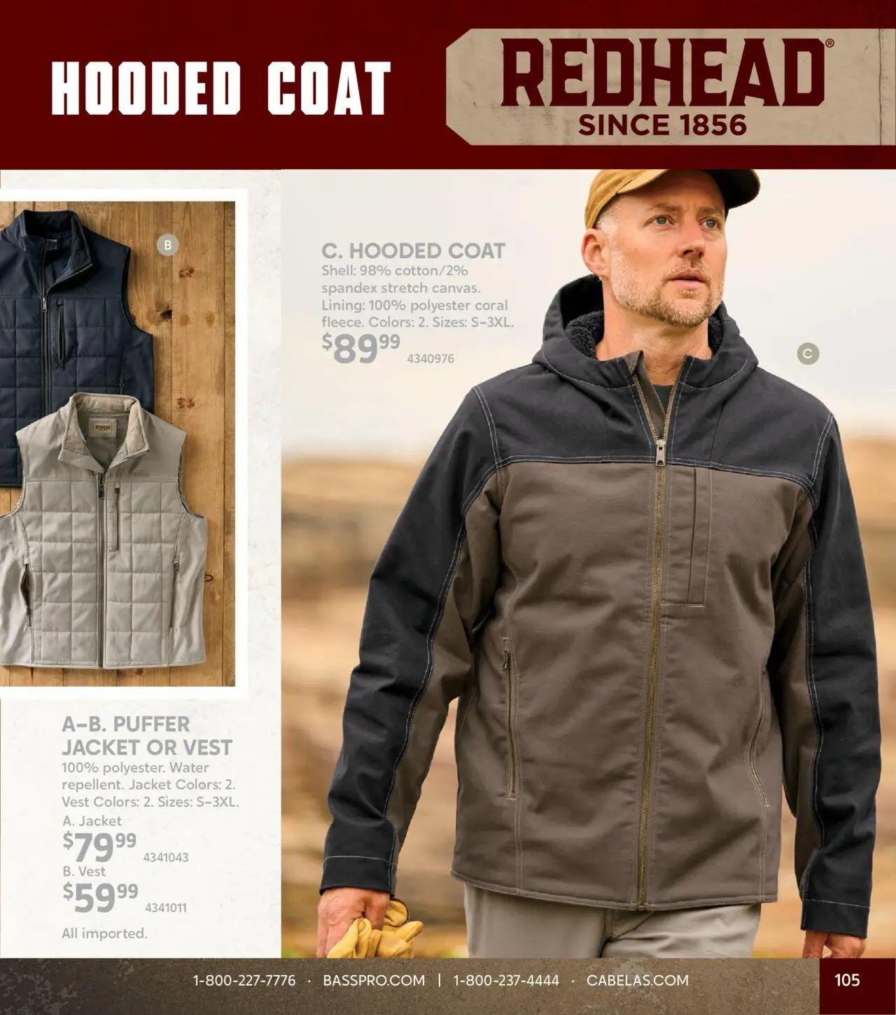 cabelas - Cabela's Fall Clothing 25 - from Wednesday 10/01 2025 - page: 105
