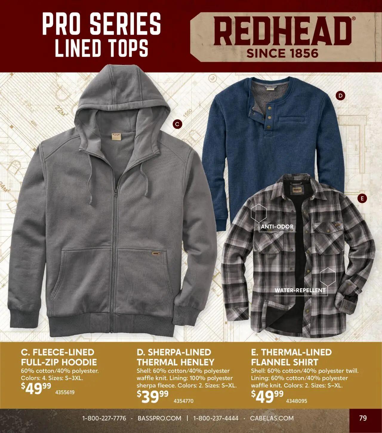 cabelas - Cabela's Fall Clothing 25 - from Wednesday 10/01 2025 - page: 79