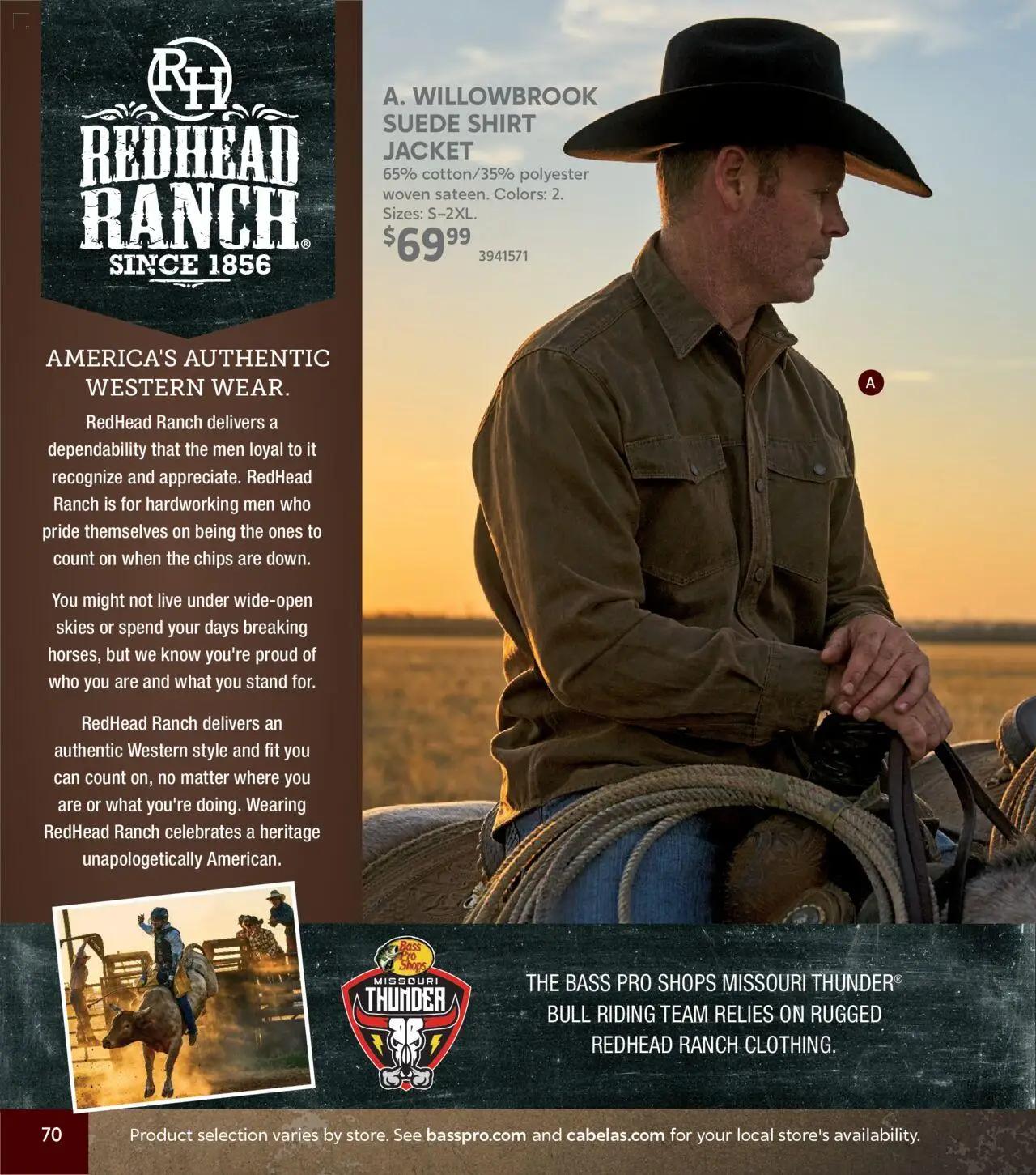 cabelas - Cabela's Fall Clothing 25 - from Wednesday 10/01 2025 - page: 70