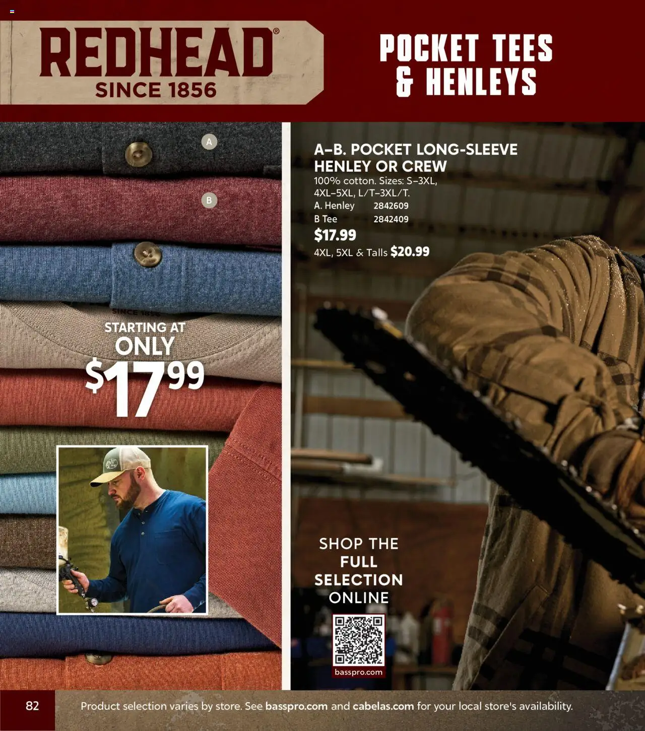 cabelas - Cabela's Fall Clothing 25 - from Wednesday 10/01 2025 - page: 82