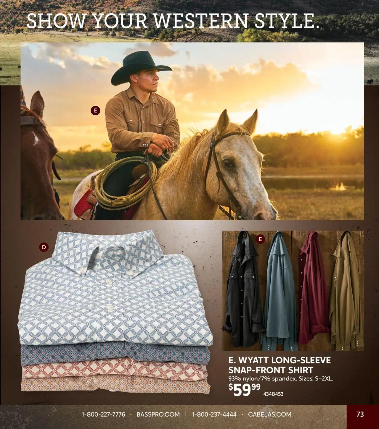 cabelas - Cabela's Fall Clothing 25 - from Wednesday 10/01 2025 - page: 73