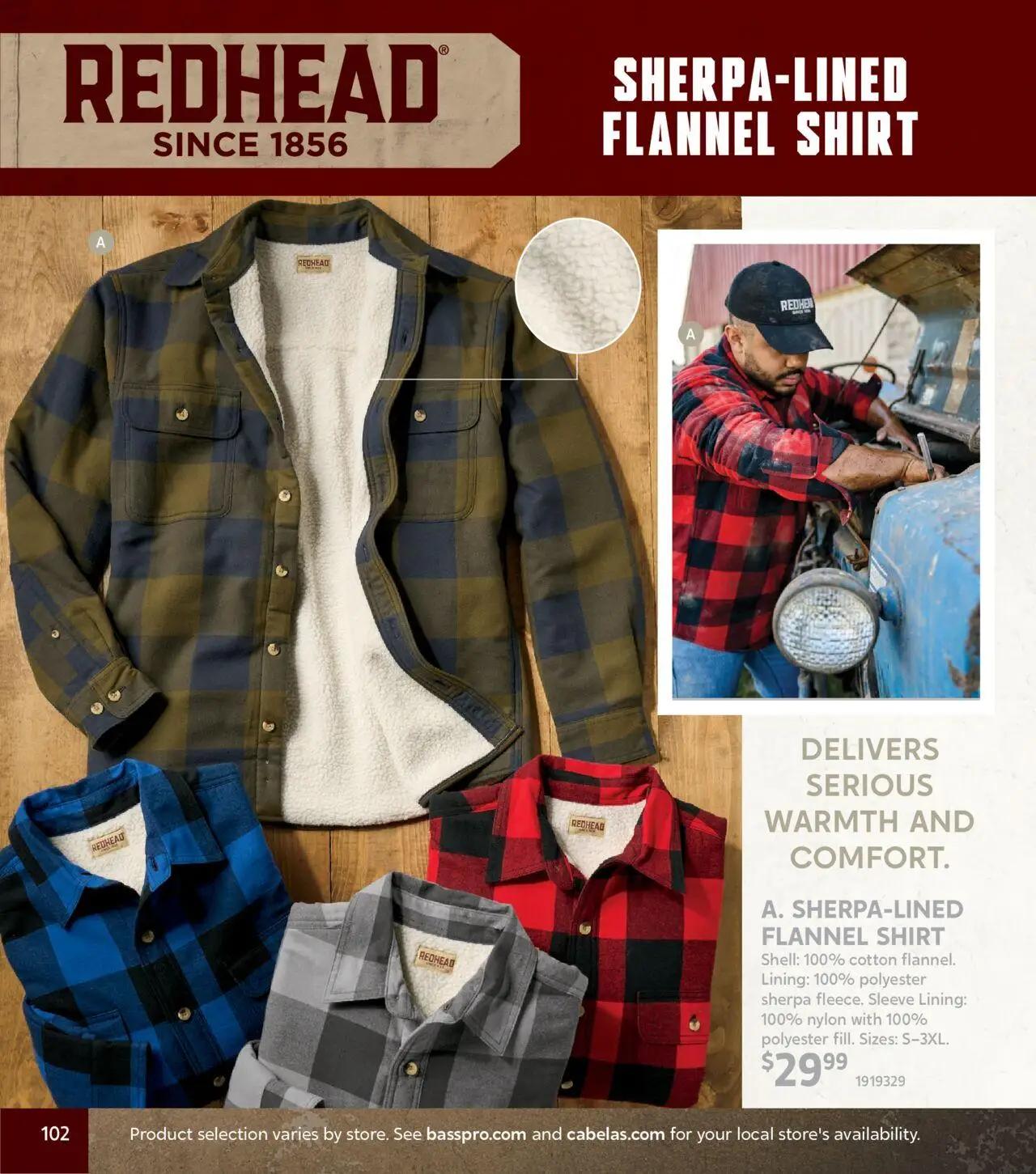 cabelas - Cabela's Fall Clothing 25 - from Wednesday 10/01 2025 - page: 102