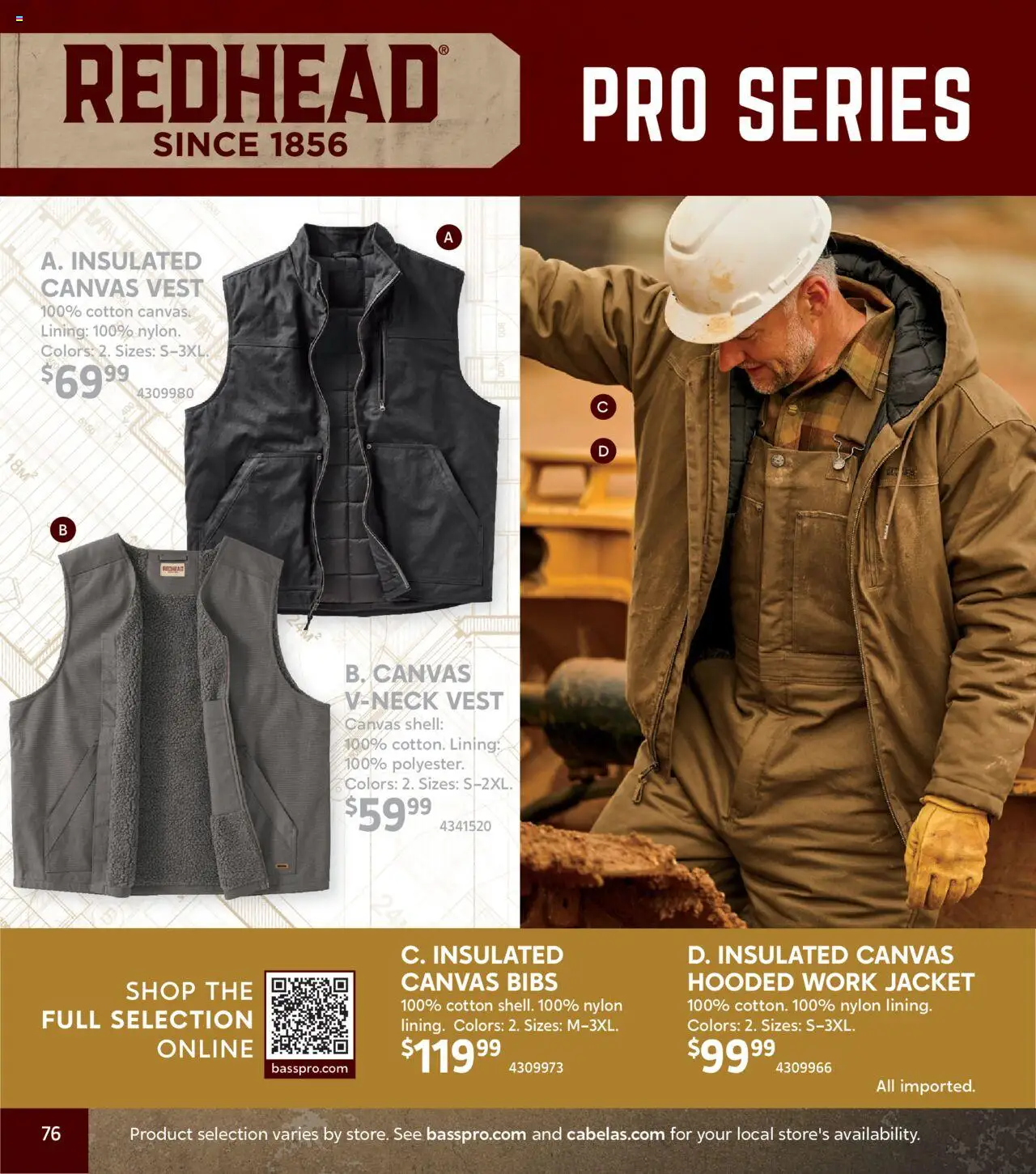cabelas - Cabela's Fall Clothing 25 - from Wednesday 10/01 2025 - page: 76