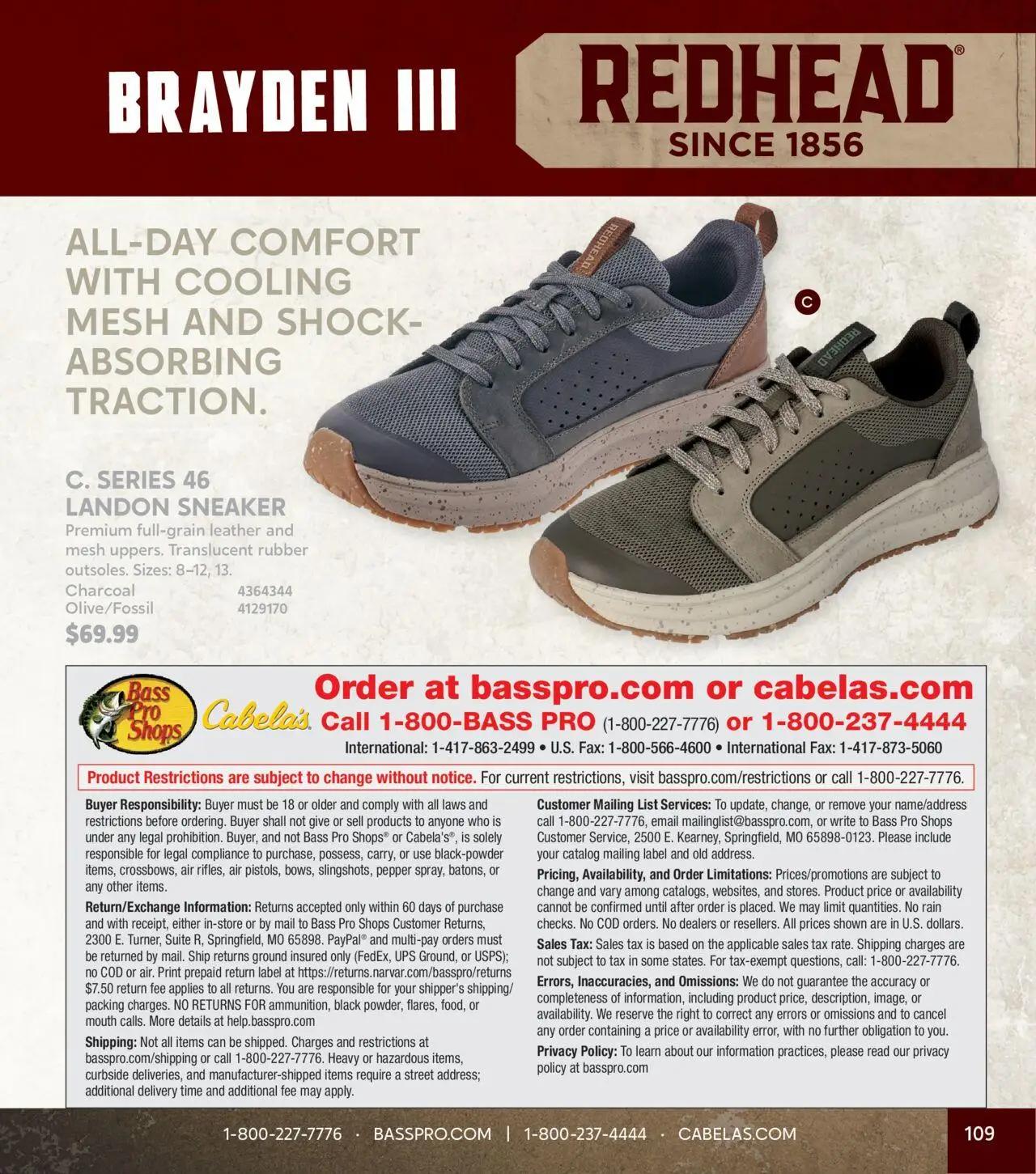 cabelas - Cabela's Fall Clothing 25 - from Wednesday 10/01 2025 - page: 109