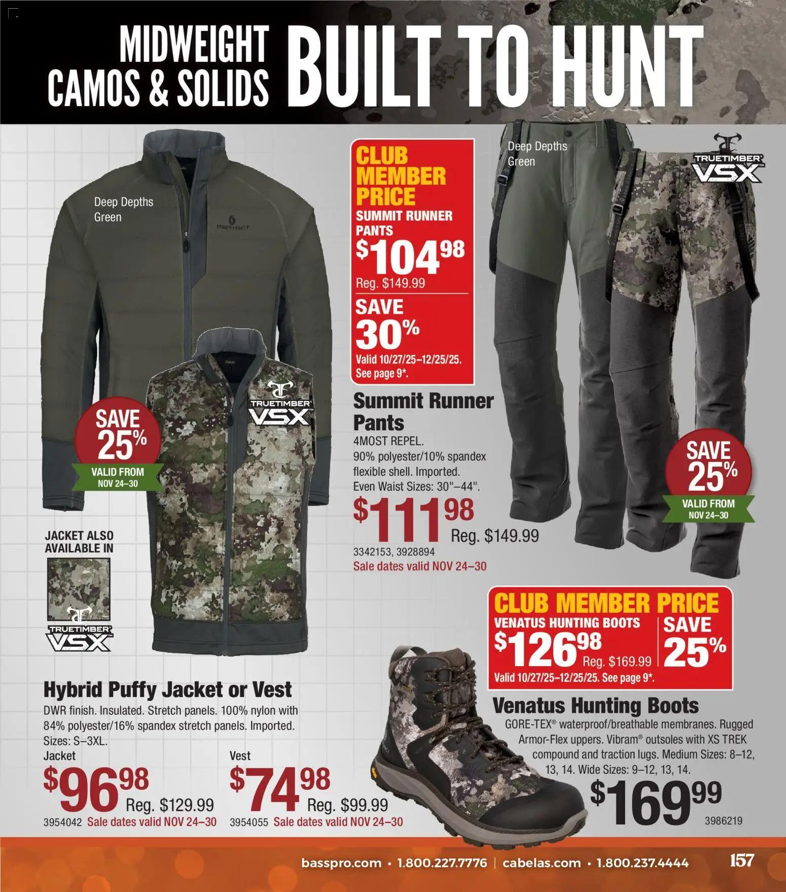 cabelas - Cabela's Christmas Gift Guide 25 - from Saturday 11/01 2025 - page: 157