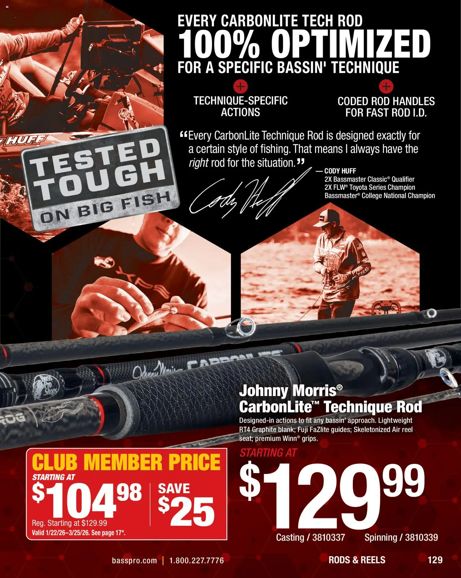 cabelas - Cabela's Spring Fishing Master 26 - from Thursday 01/22 2026 - page: 129