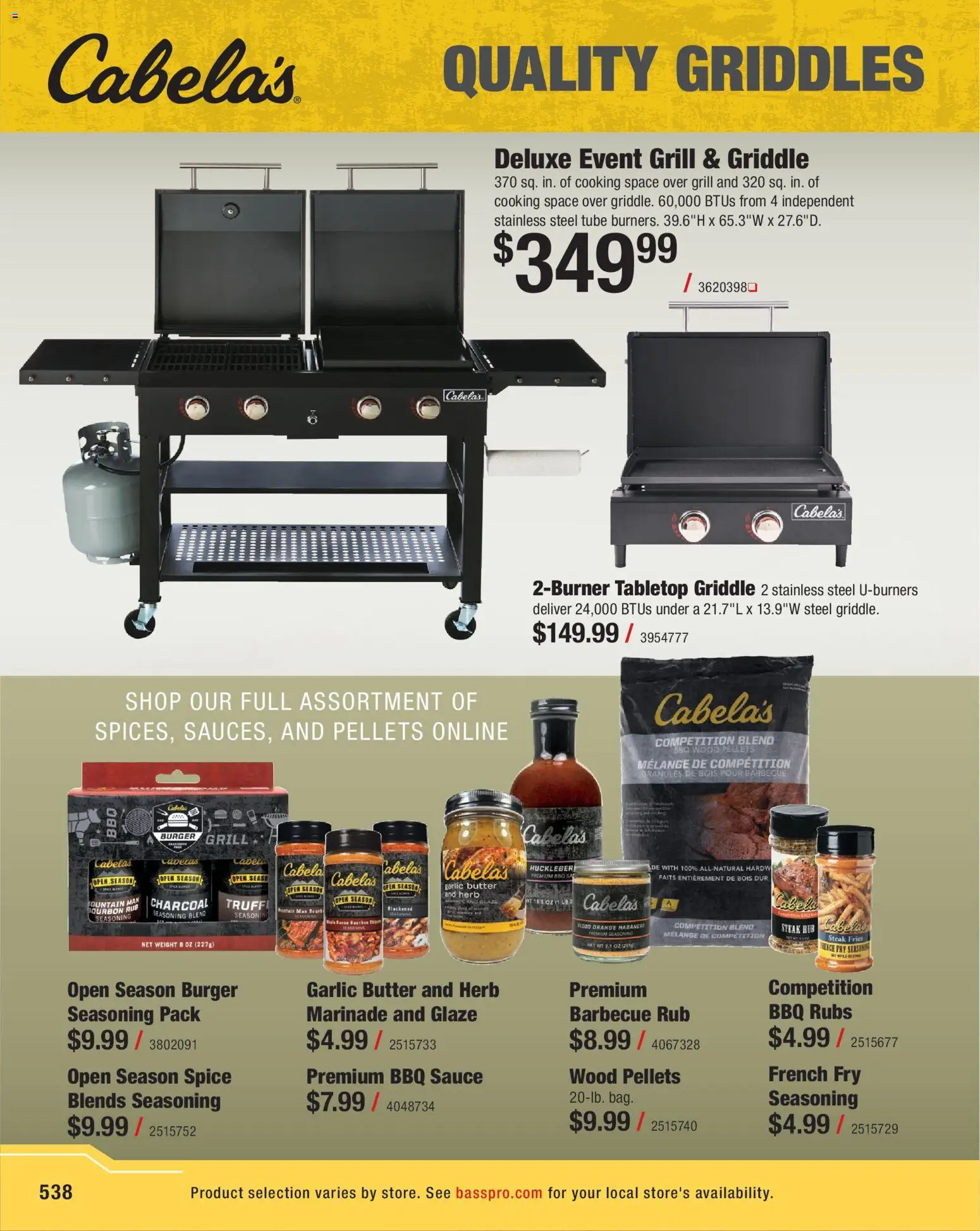 cabelas - Cabela's Spring Fishing Master 26 - from Thursday 01/22 2026 - page: 538