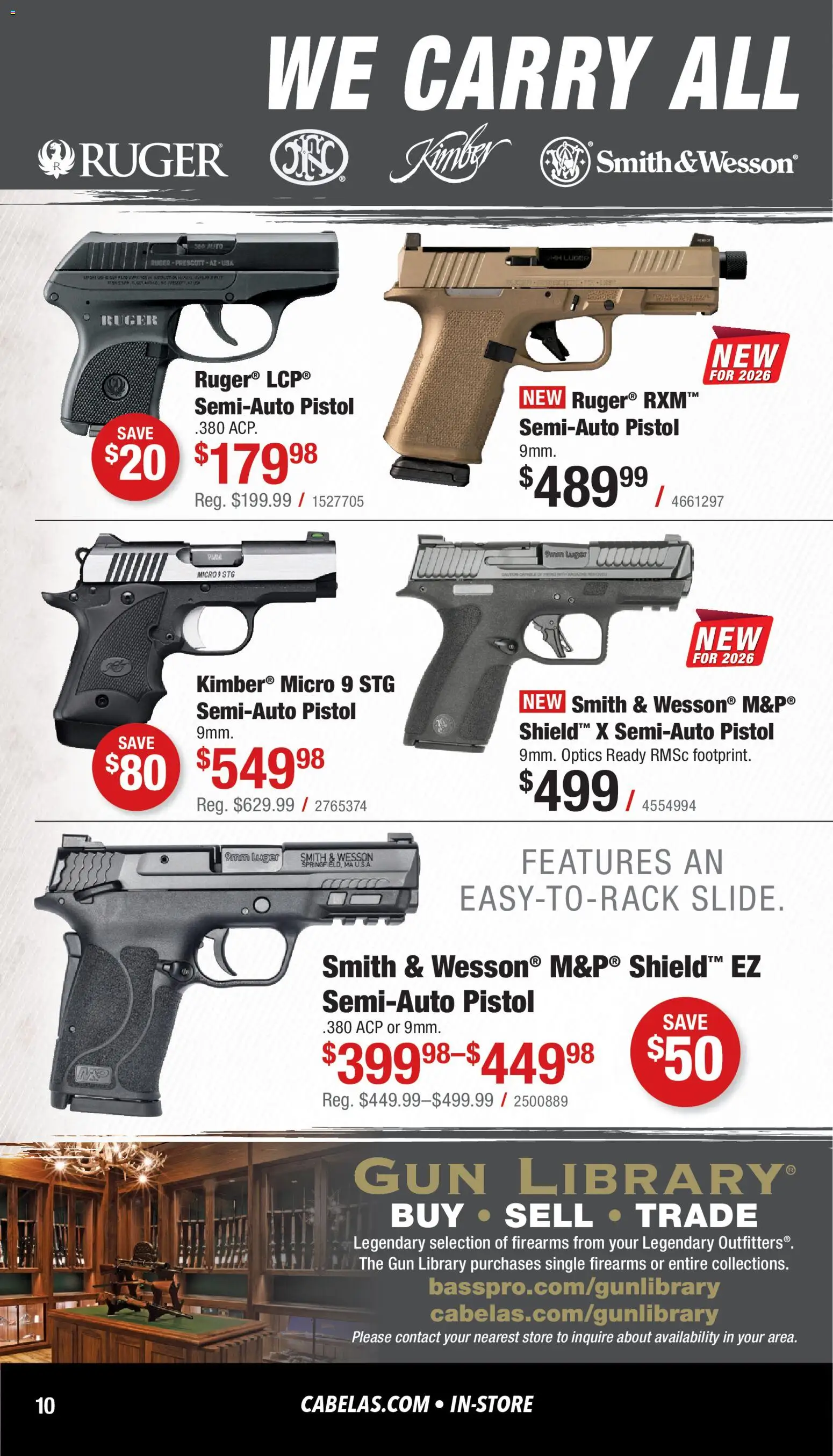 cabelas - Cabela's Firearms & Optics 26 - from Sunday 02/01 2026 - page: 10