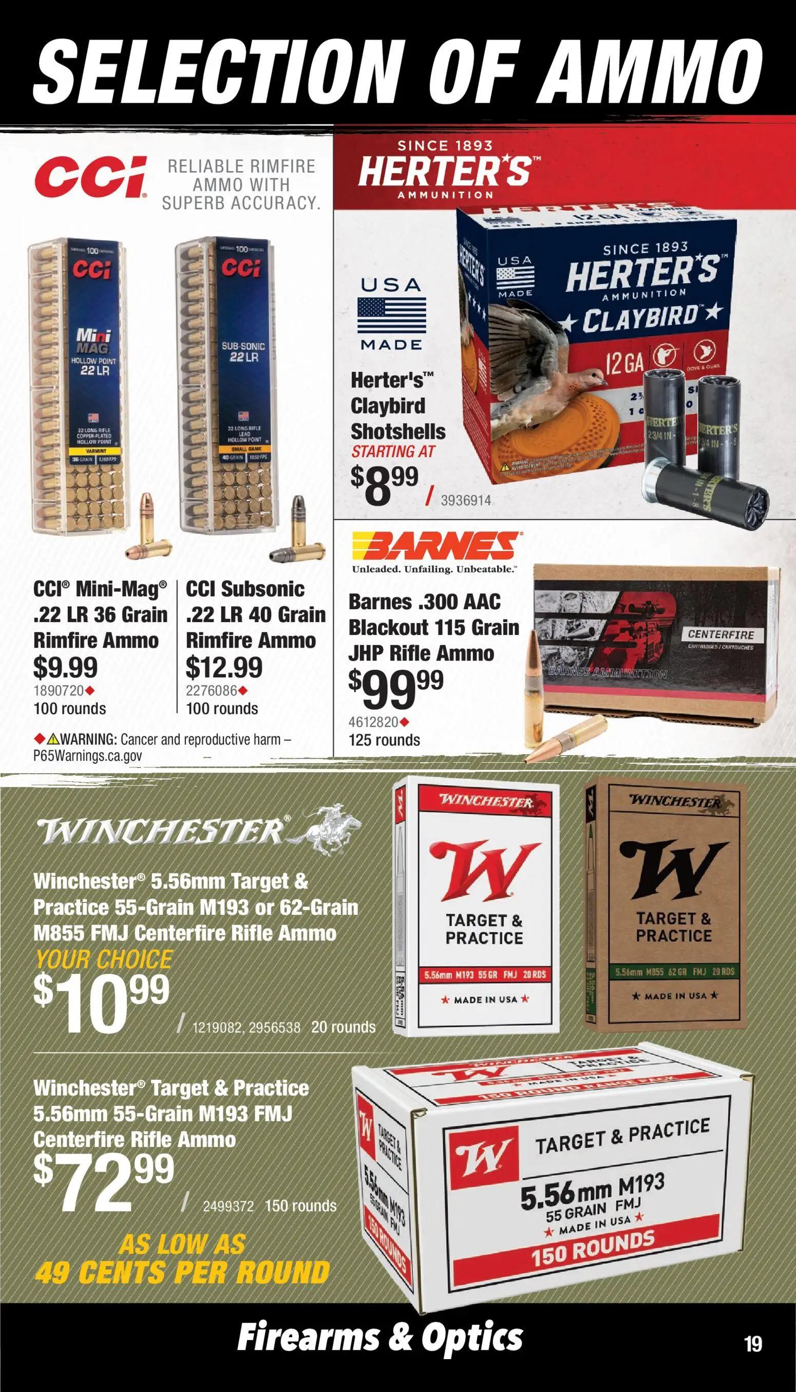 cabelas - Cabela's Firearms & Optics 26 - from Sunday 02/01 2026 - page: 19