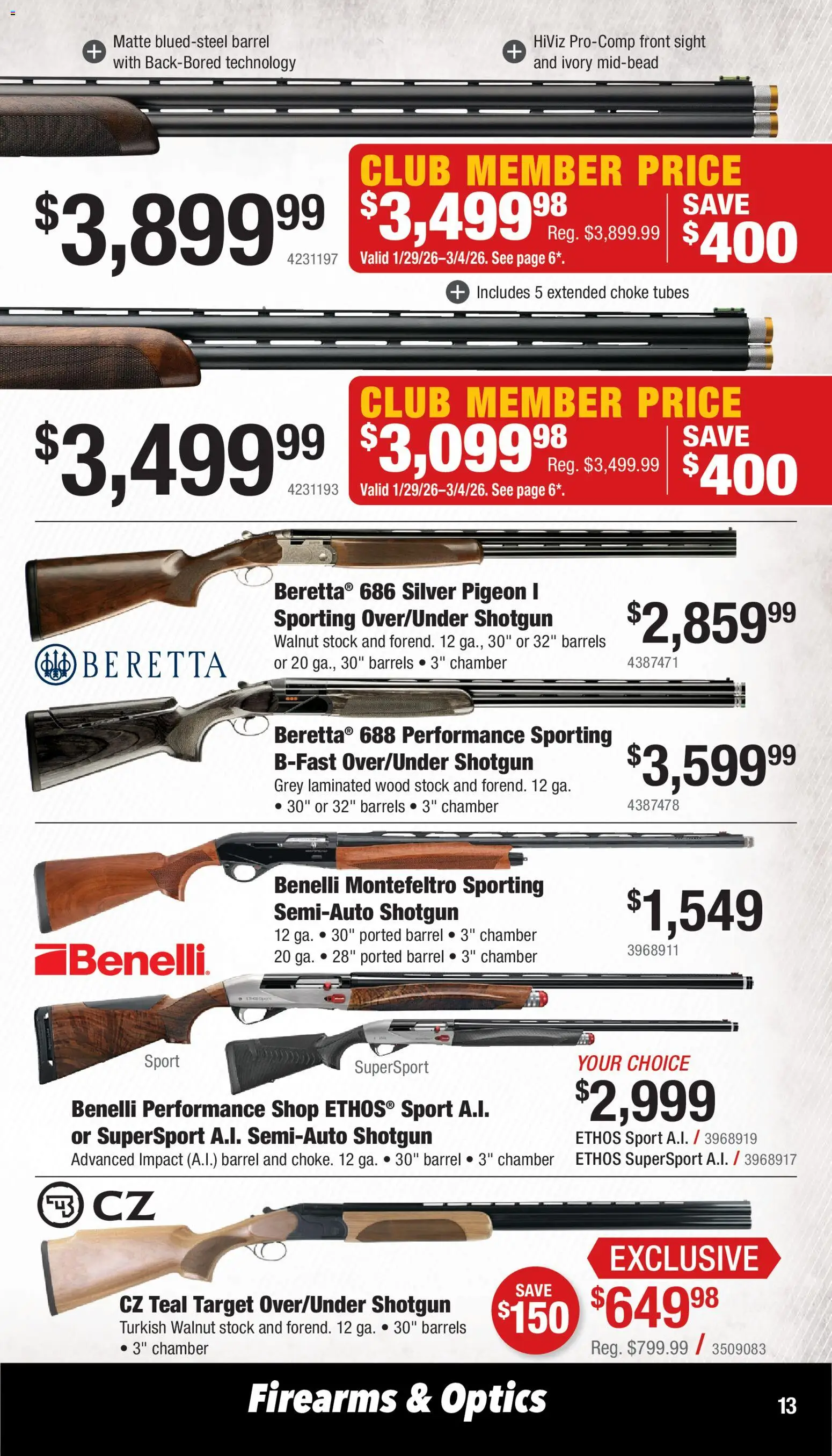 cabelas - Cabela's Firearms & Optics 26 - from Sunday 02/01 2026 - page: 13