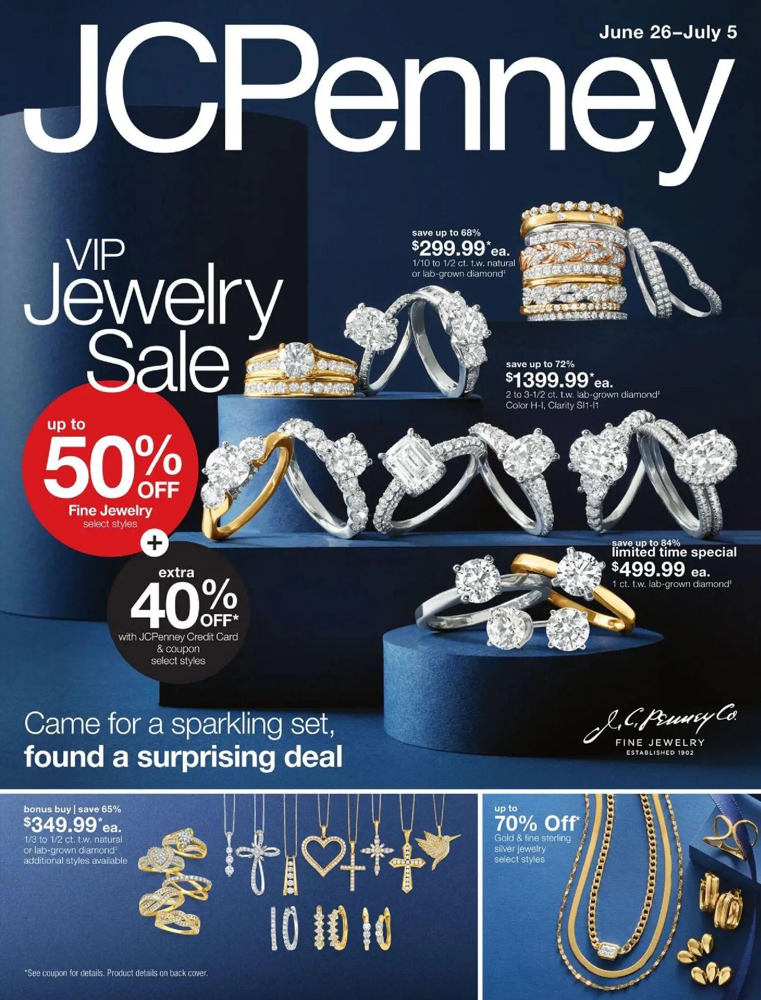 jcpenney - JCPenney VIP Jewelry Sale - 06/26 - 07/05 2026
