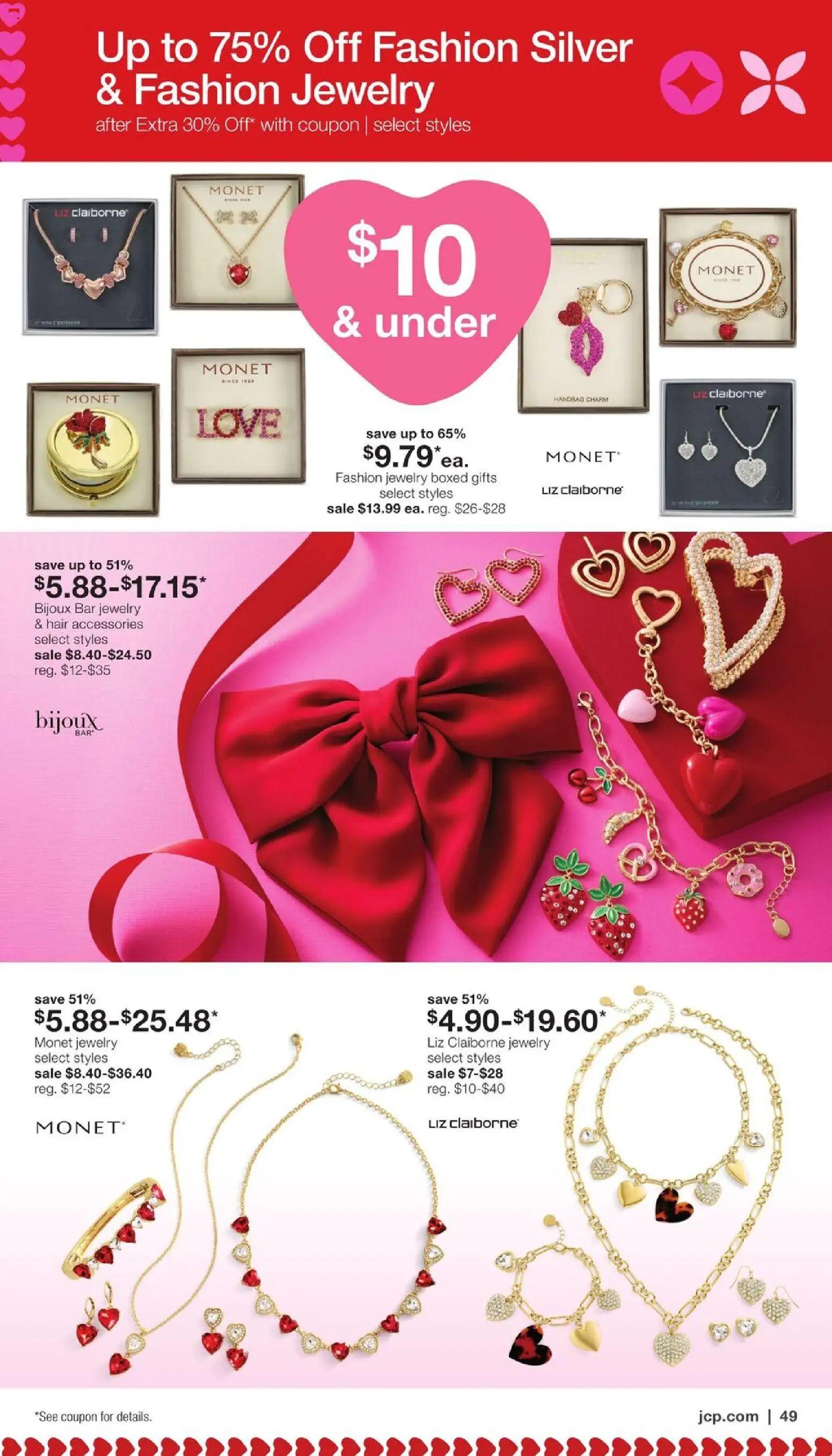 jcpenney - JCPenney Valentine’s Day Jewelry Sale - 01/17 - 02/16 2026 - page: 48