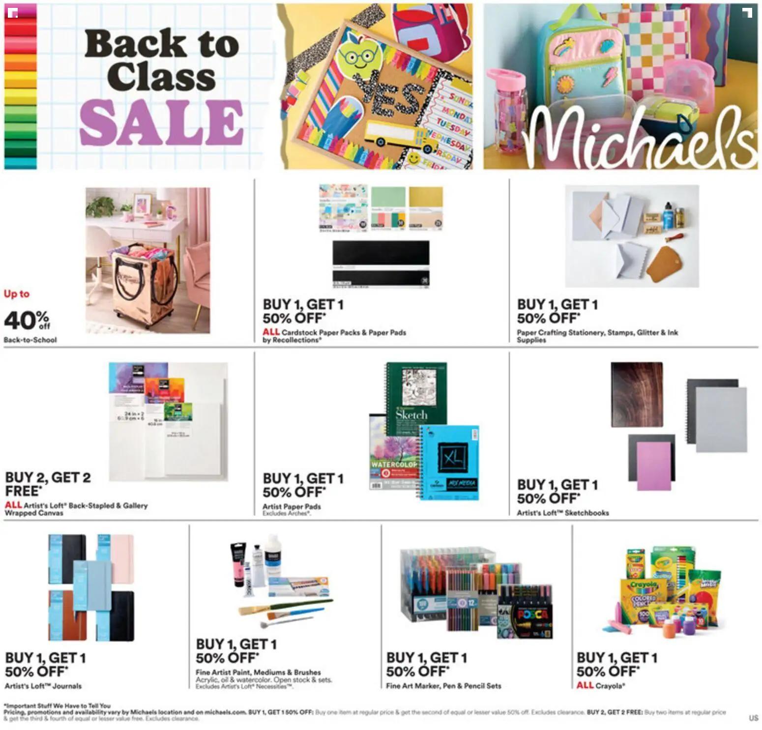 michaels - Michaels Weekly Ad - 07/19 - 07/25 2026 - page: 1