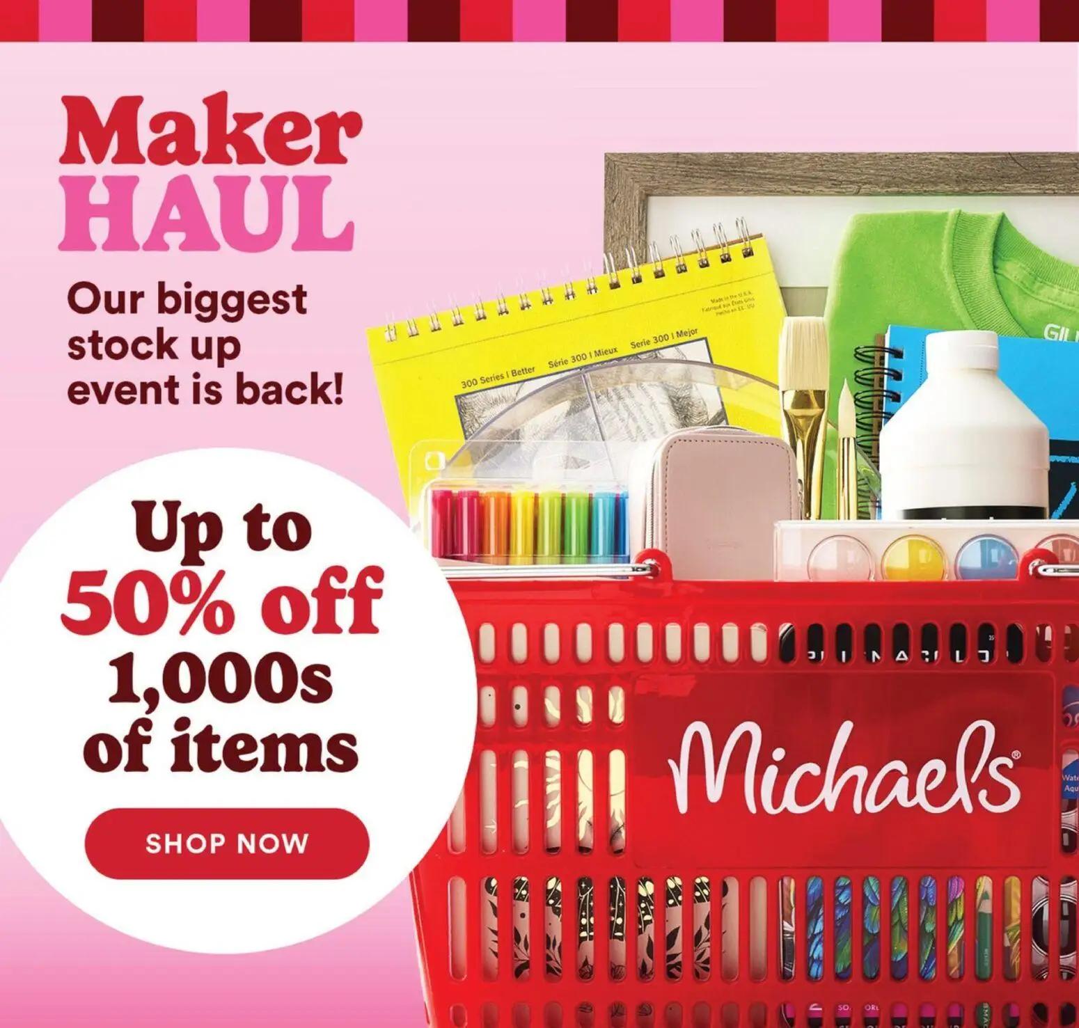 michaels - Michaels Weekly Ad - 08/09 - 08/15 2026 - page: 1