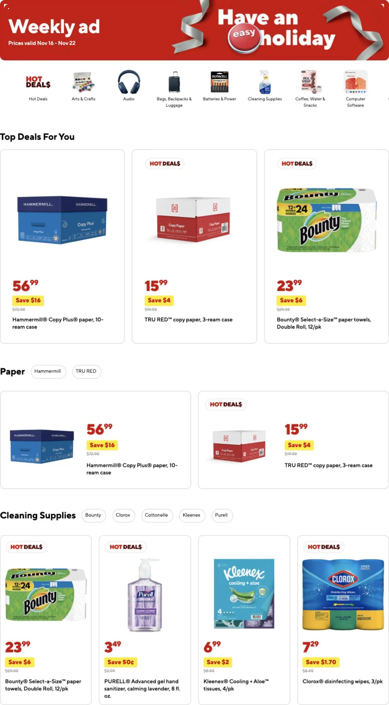 staples - Staples Weekly Ad - 11/16 - 11/22 2025