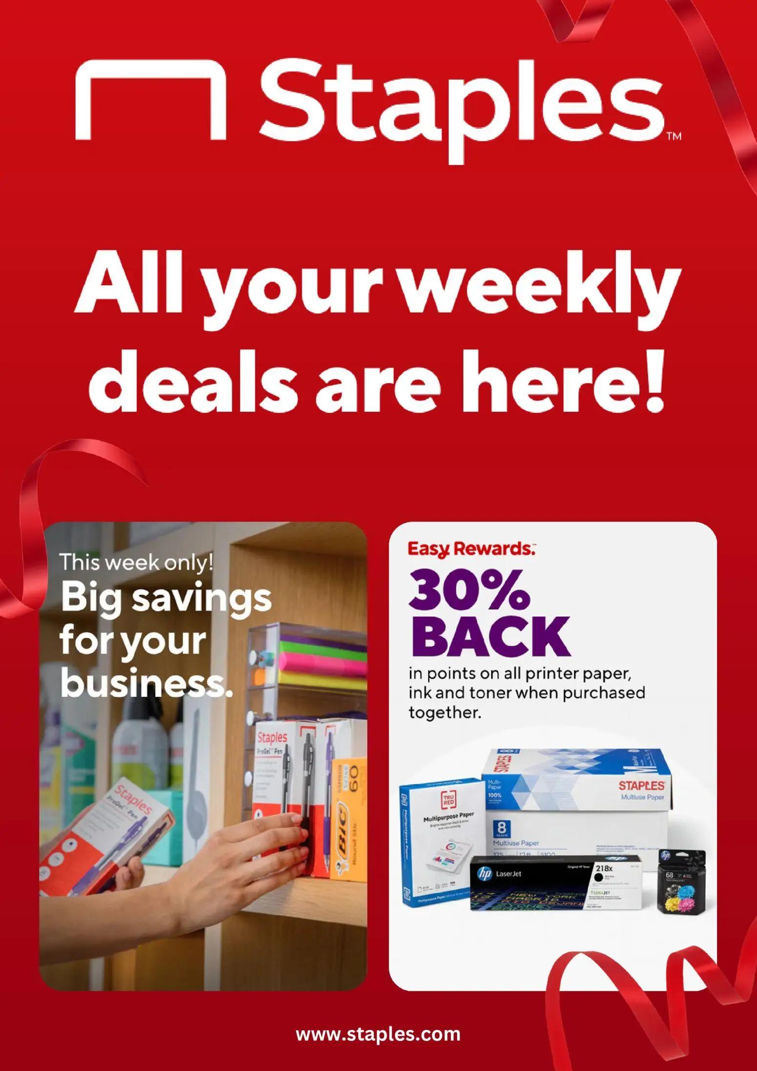 staples - Staples Weekly Ad - 05/03 - 05/09 2026 - page: 1